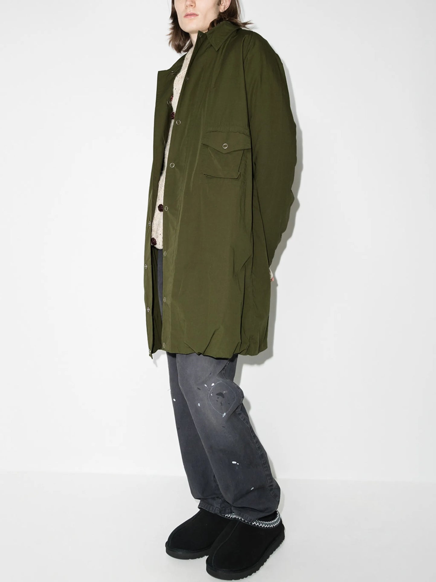 Four Winds flap-pocket coat