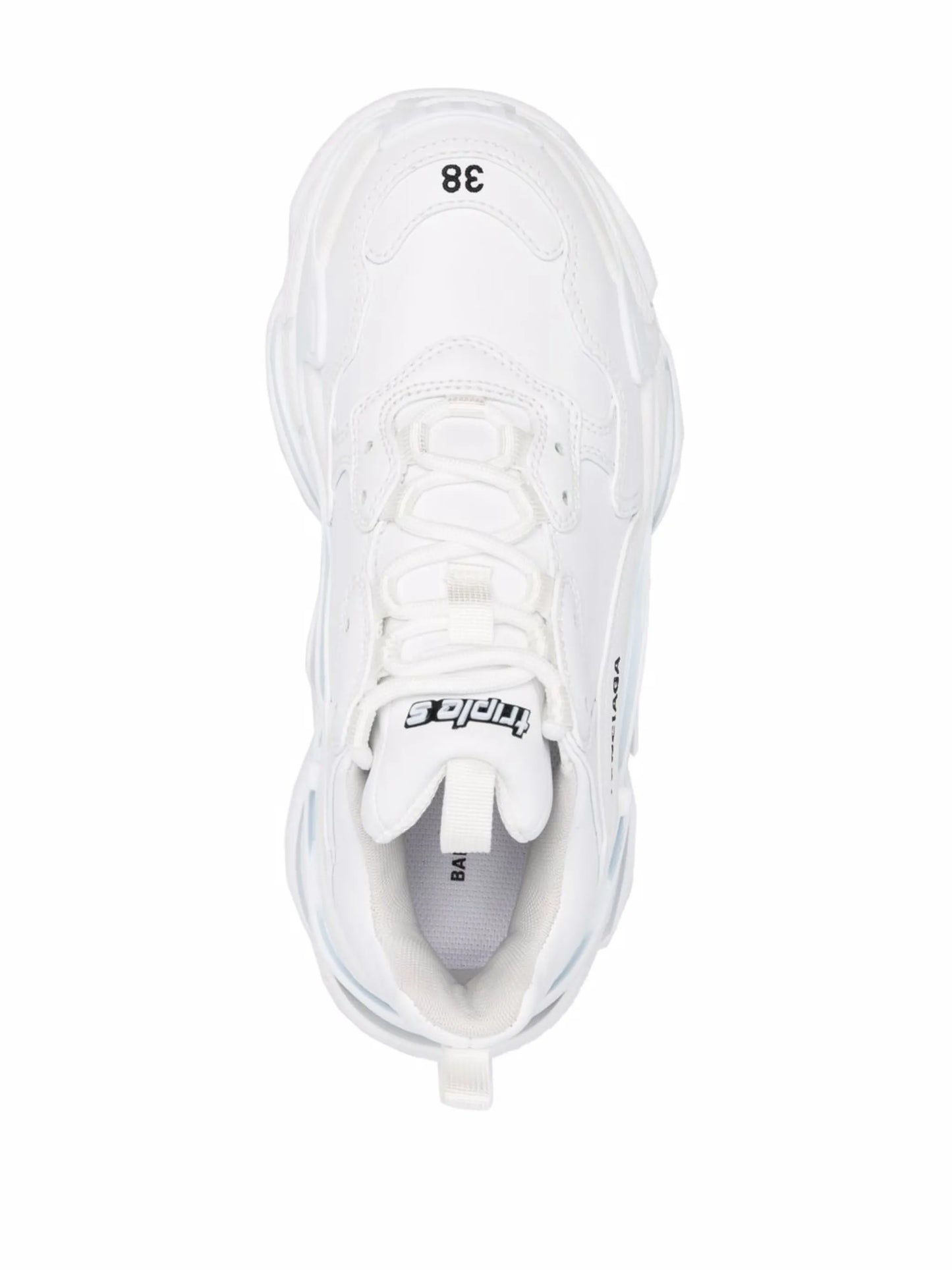 Triple S faux-leather sneakers