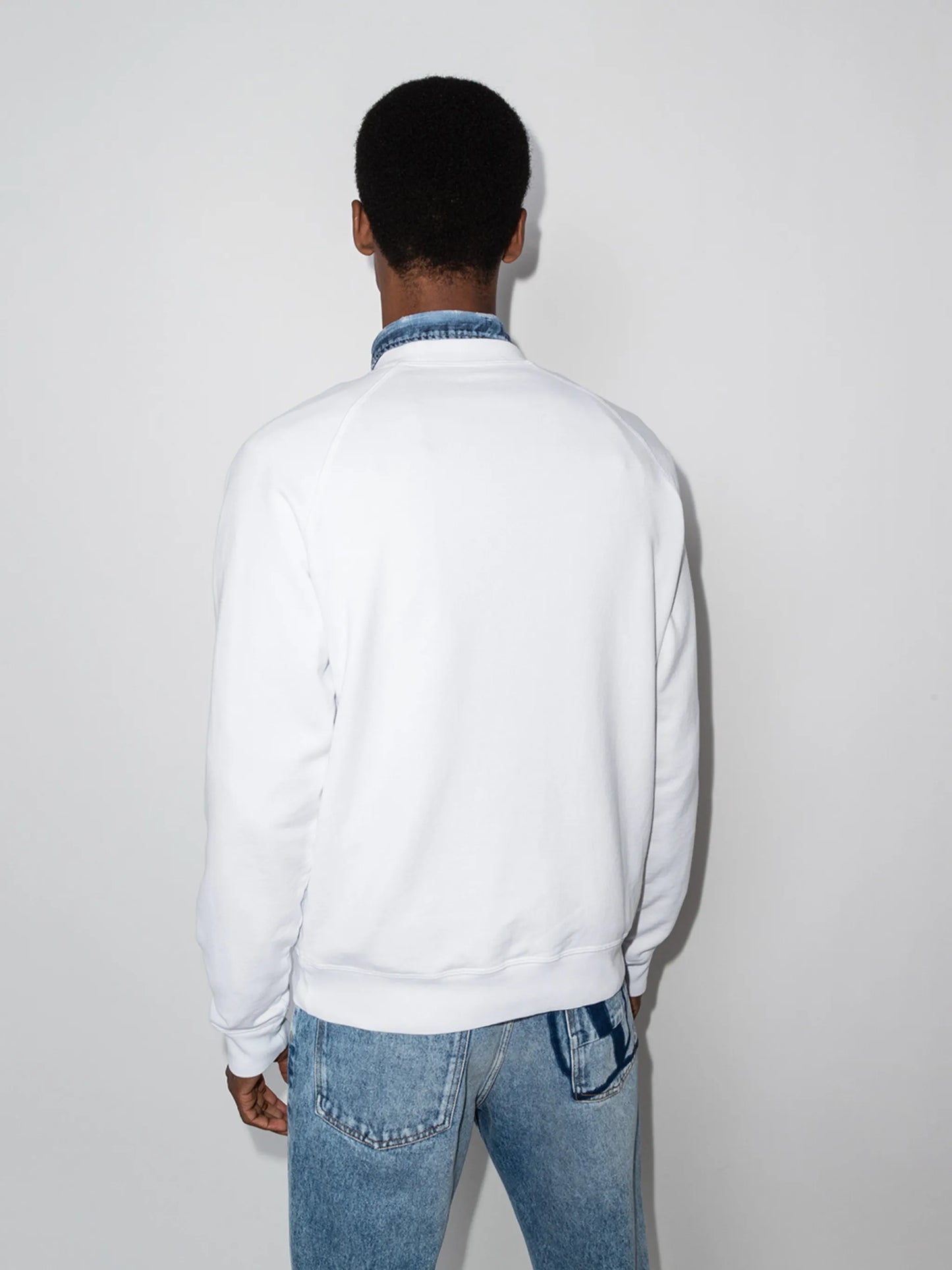 logo-print crew neck sweatshirt