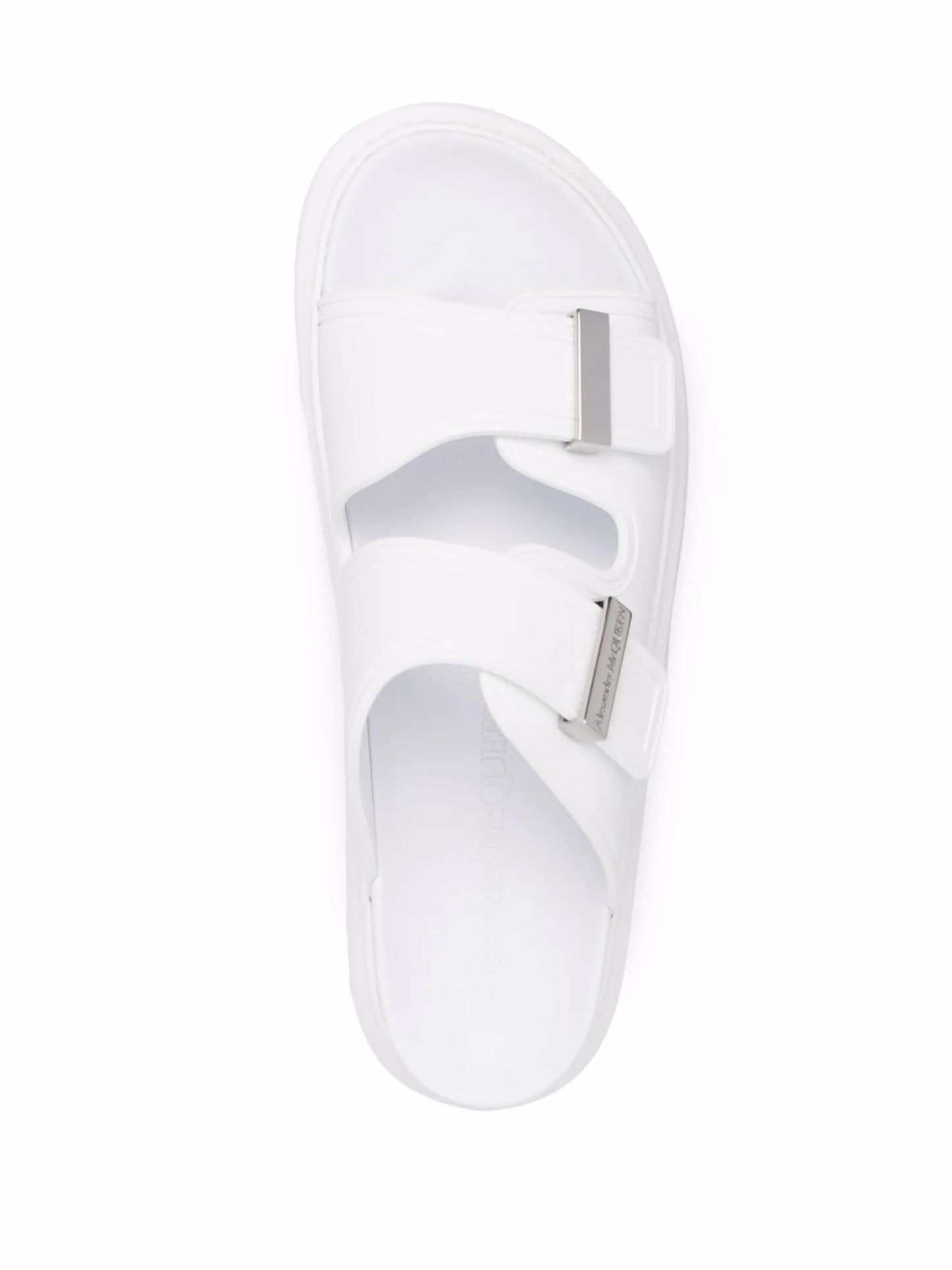 logo-buckle detail sandals