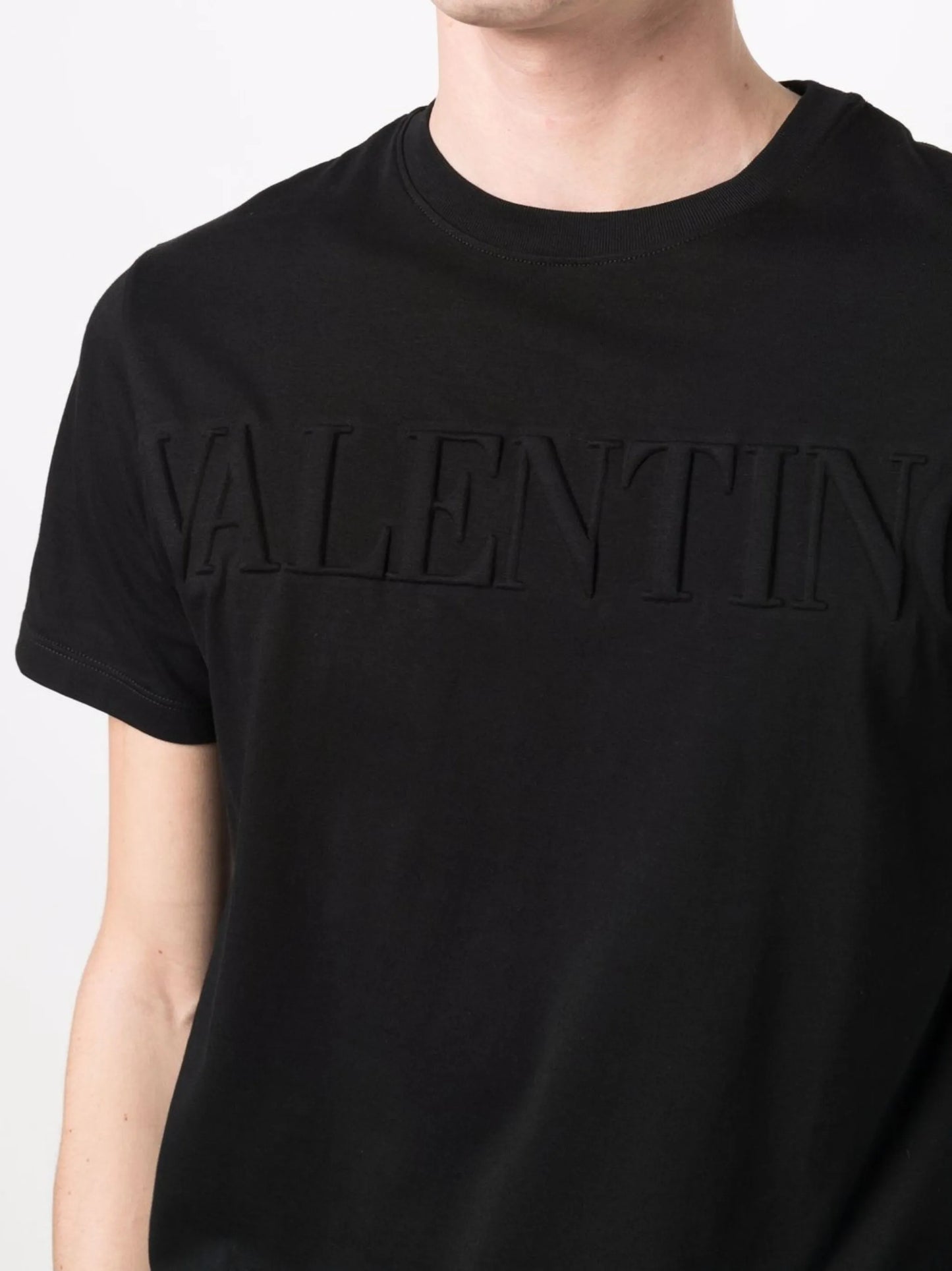 embossed-logo cotton T-shirt