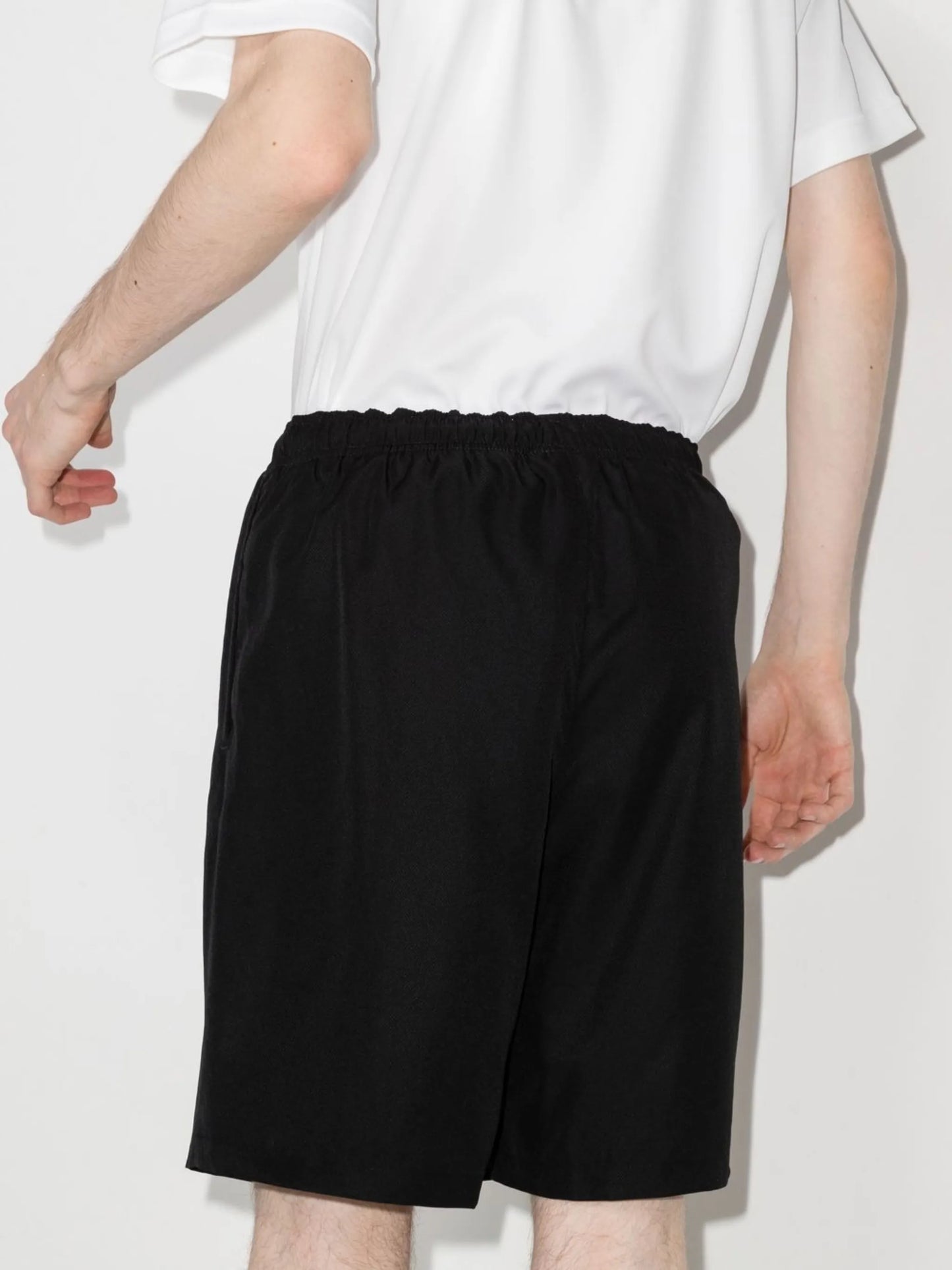 logo-patch track shorts