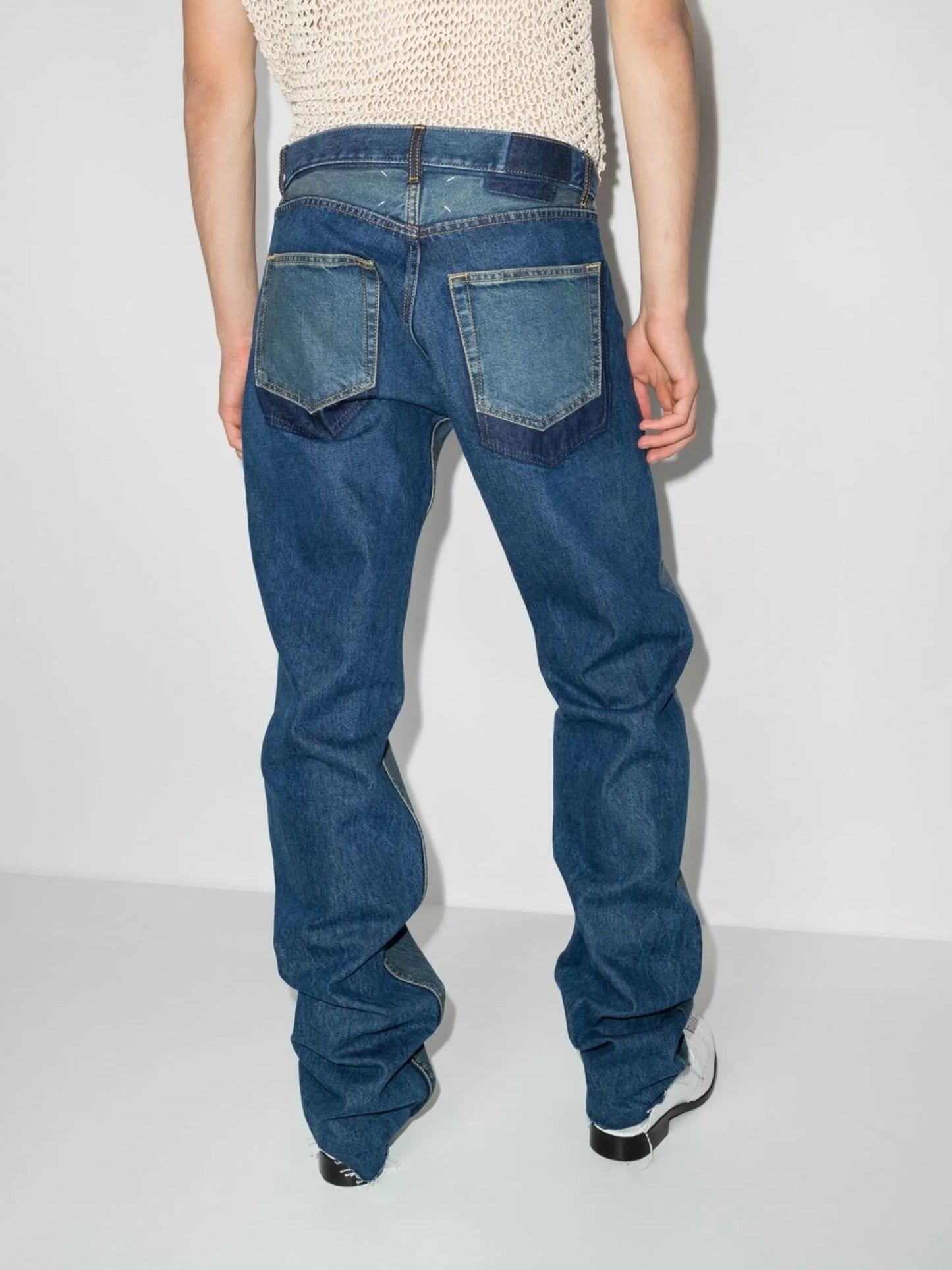 straight-leg jeans