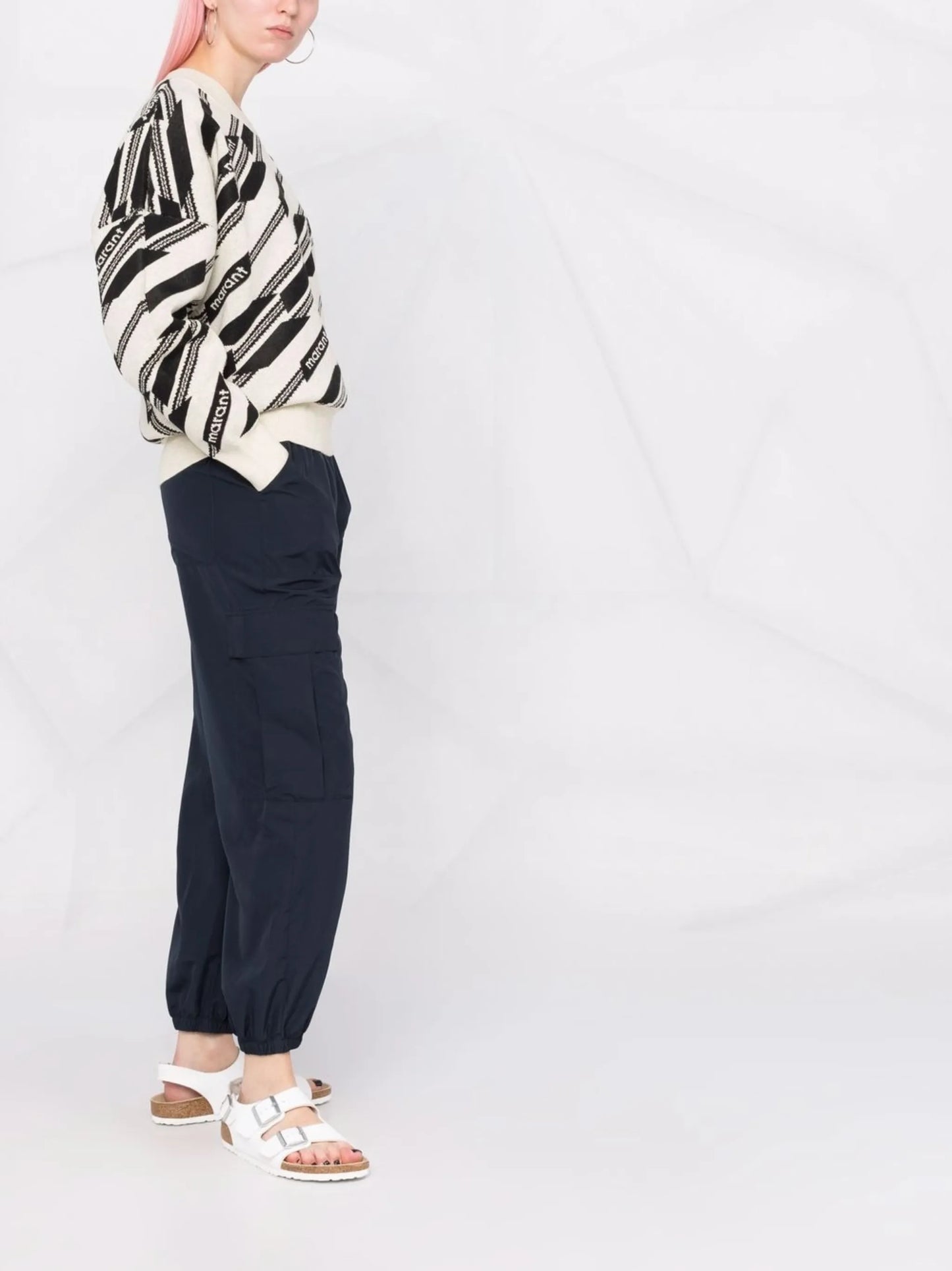 intarsia-knit long-sleeve jumper