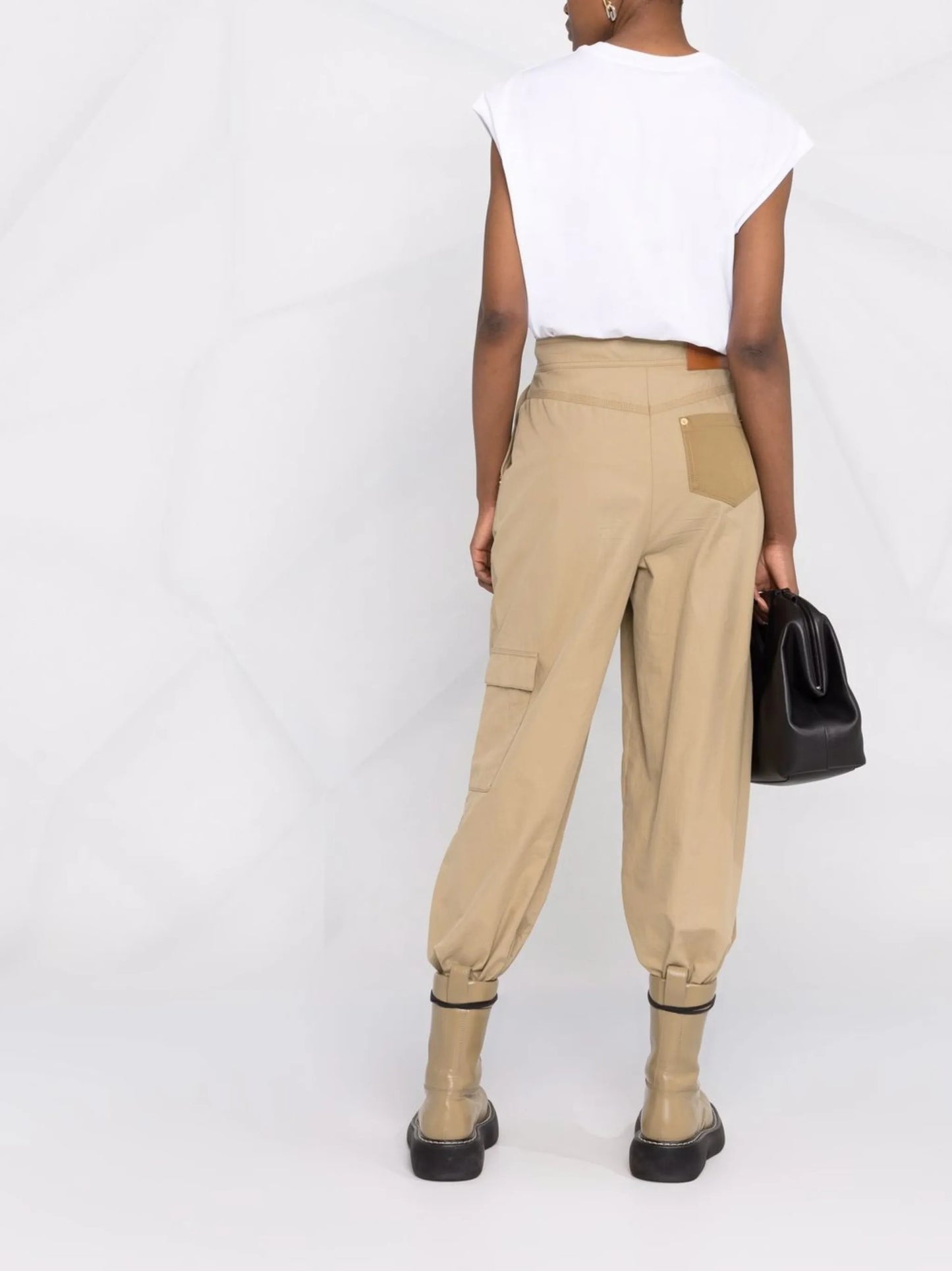 logo cut-out T-shirt