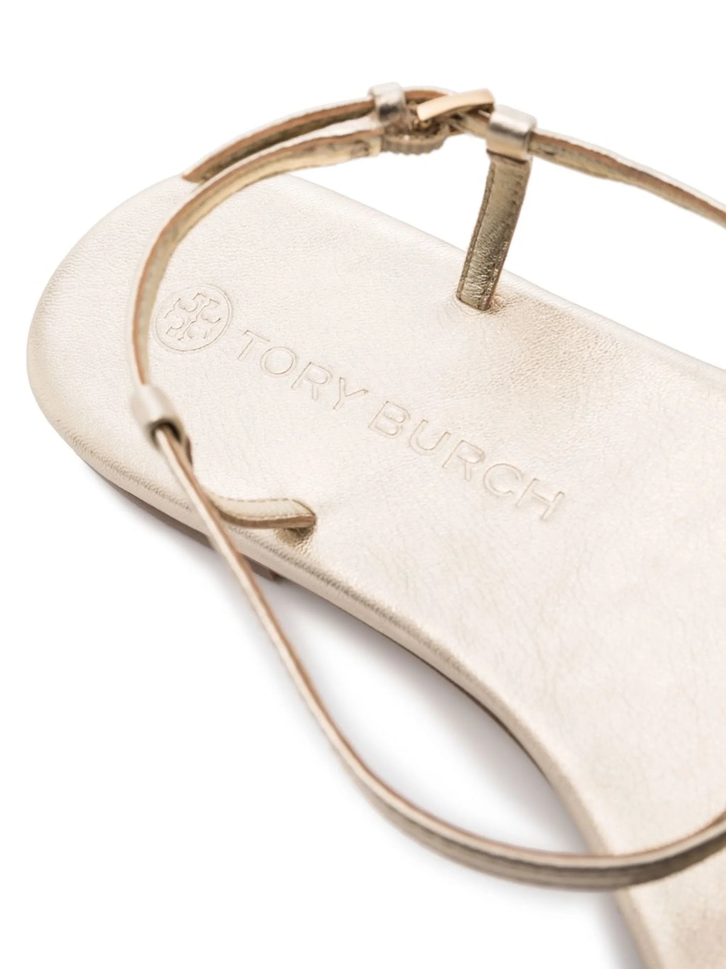 logo-plaque flat sandals