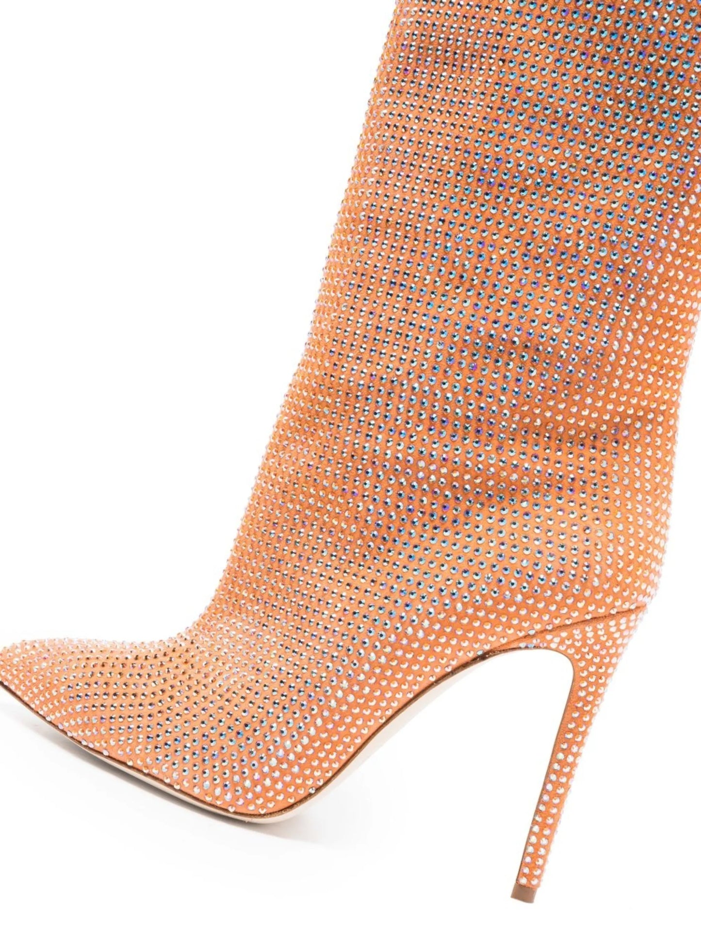 Holly crystal-embellished boots