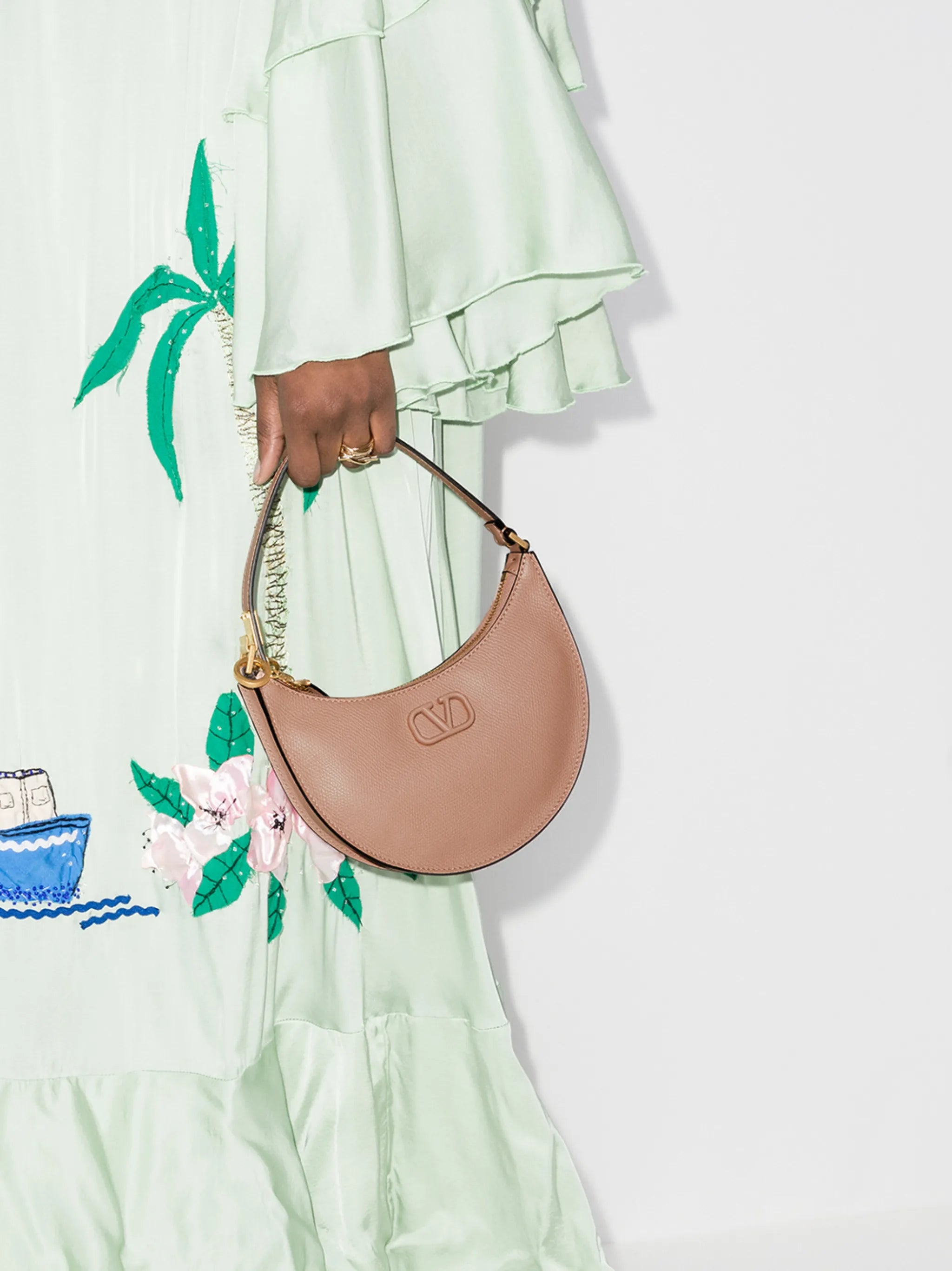 mini VLogo Signature Hobo bag