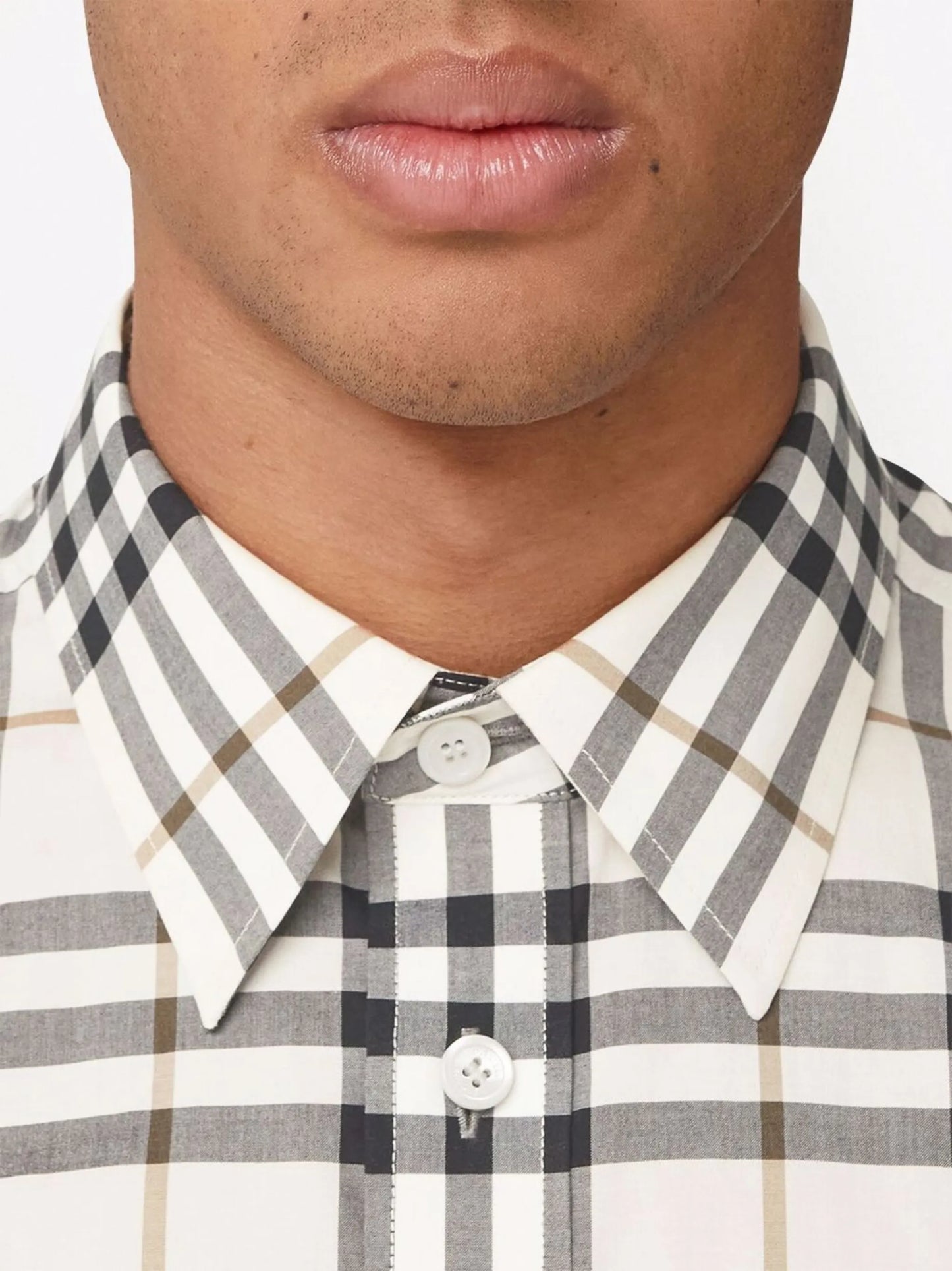 check-print long-sleeve shirt