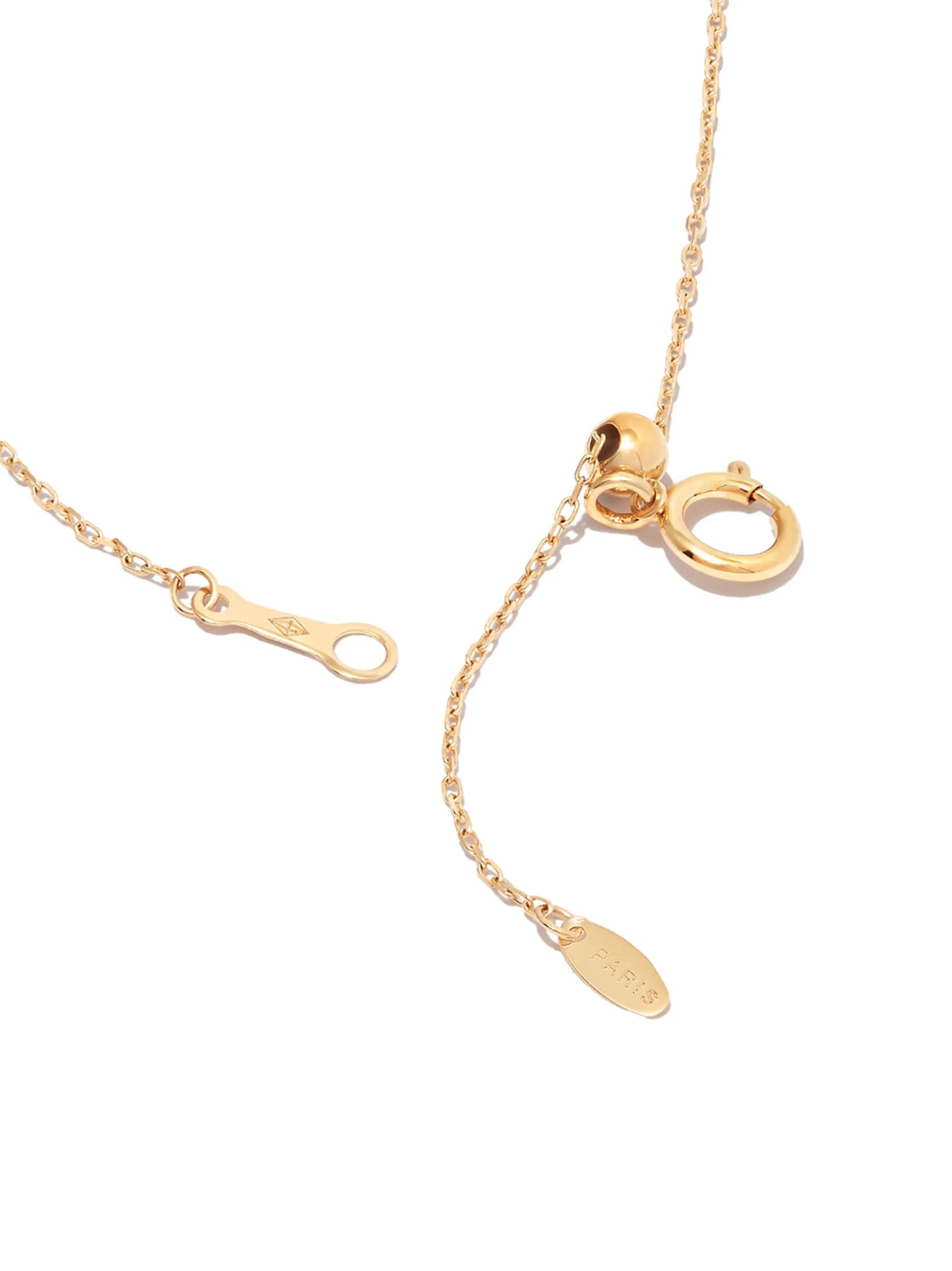 18kt yellow gold Malachite diamond pendant necklace