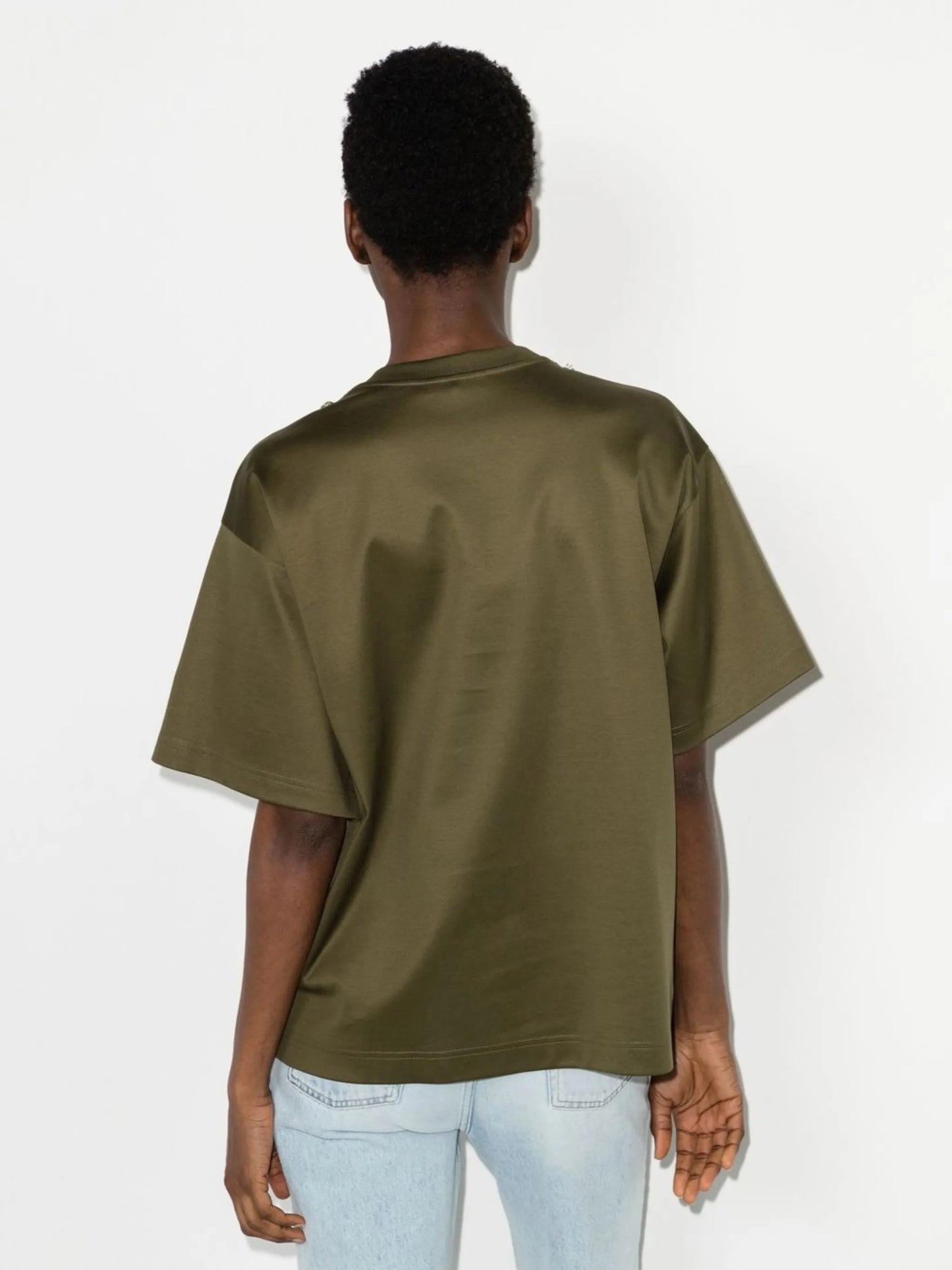 crystal-embellished short-sleeved T-shirt