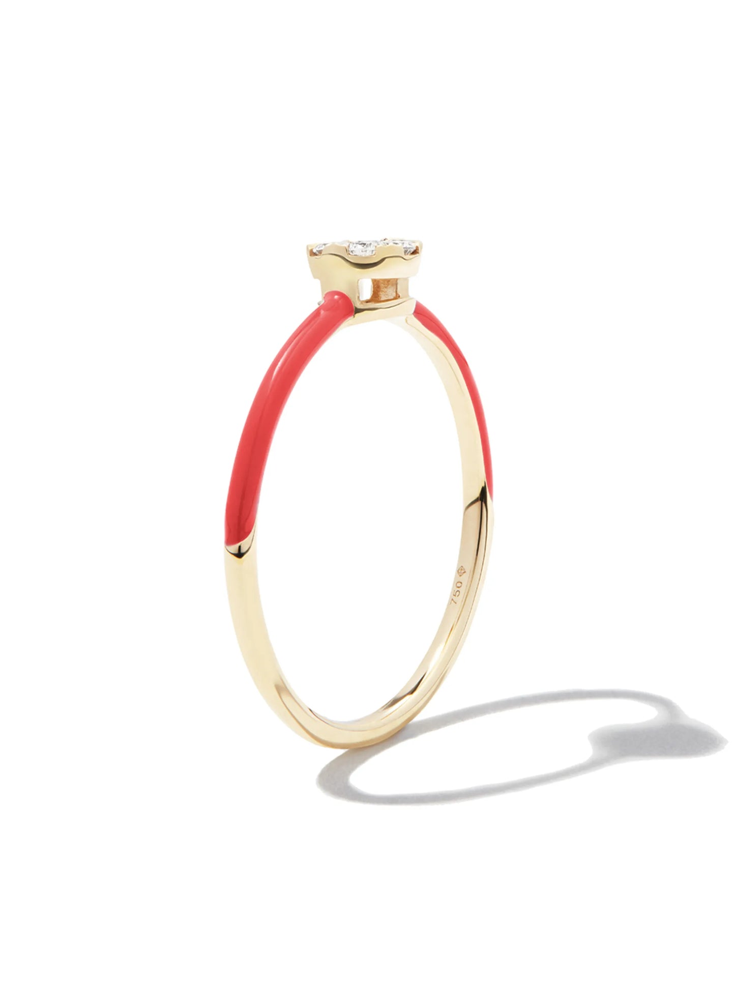 18kt yellow gold Imagine diamond ring