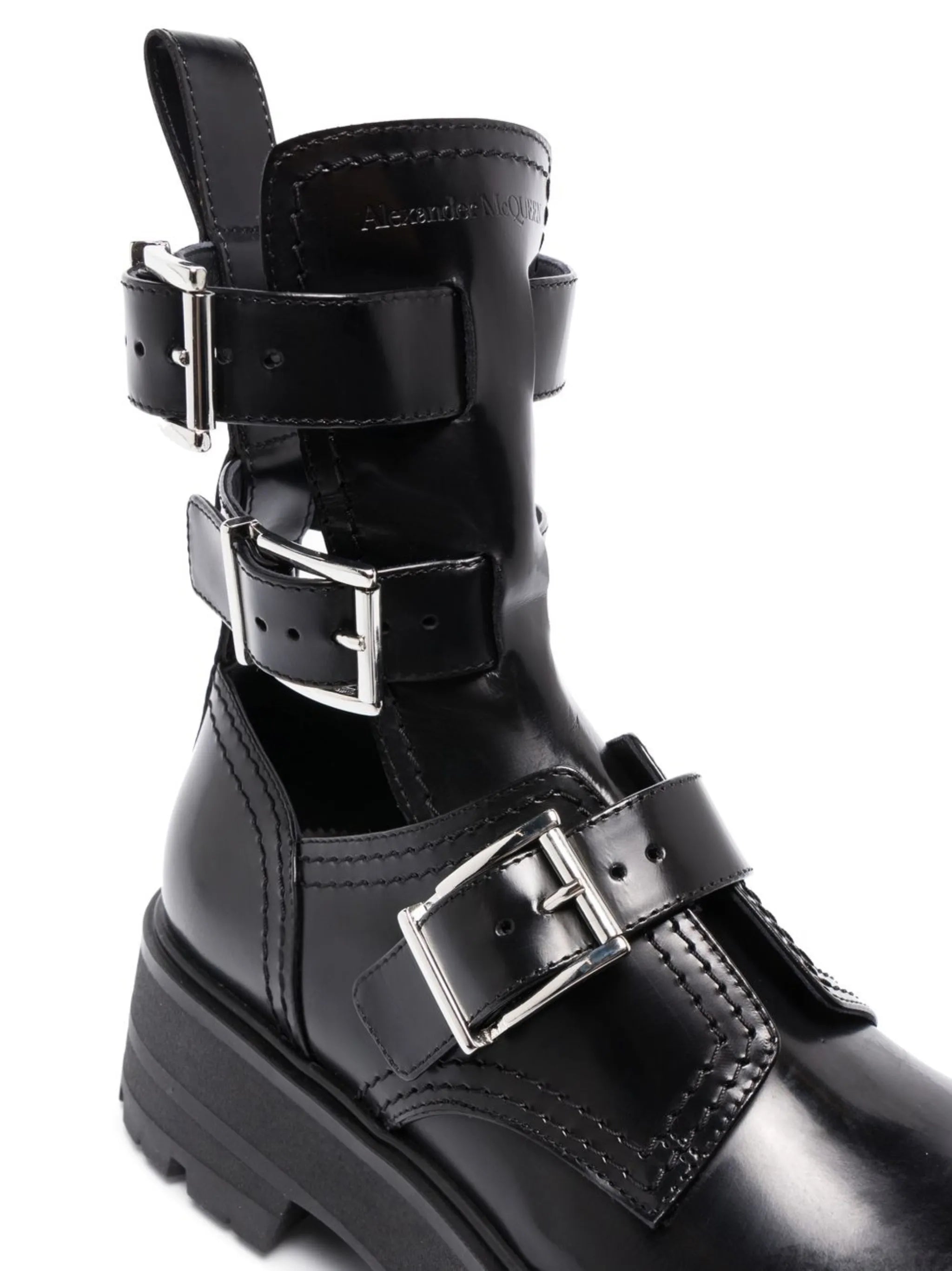 buckled ankle boots