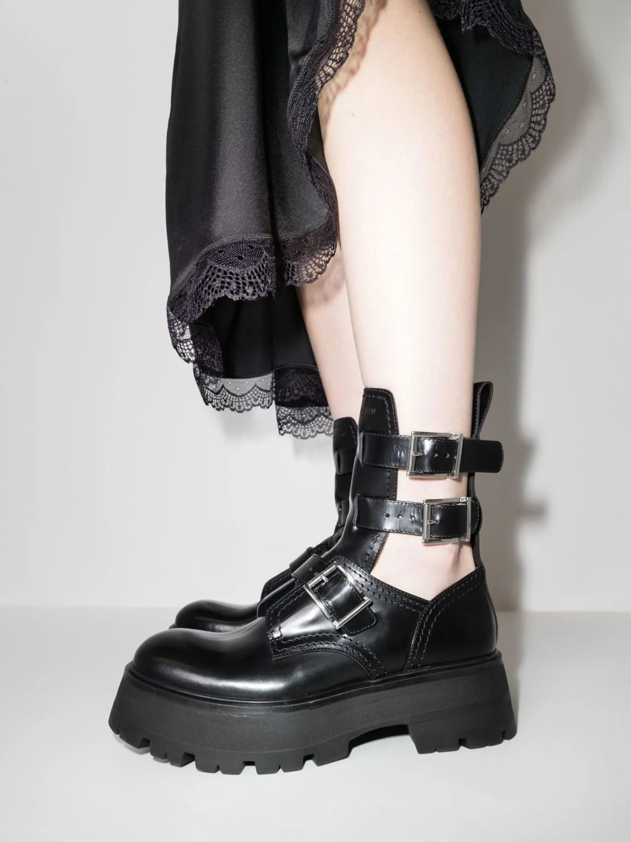 buckled ankle boots