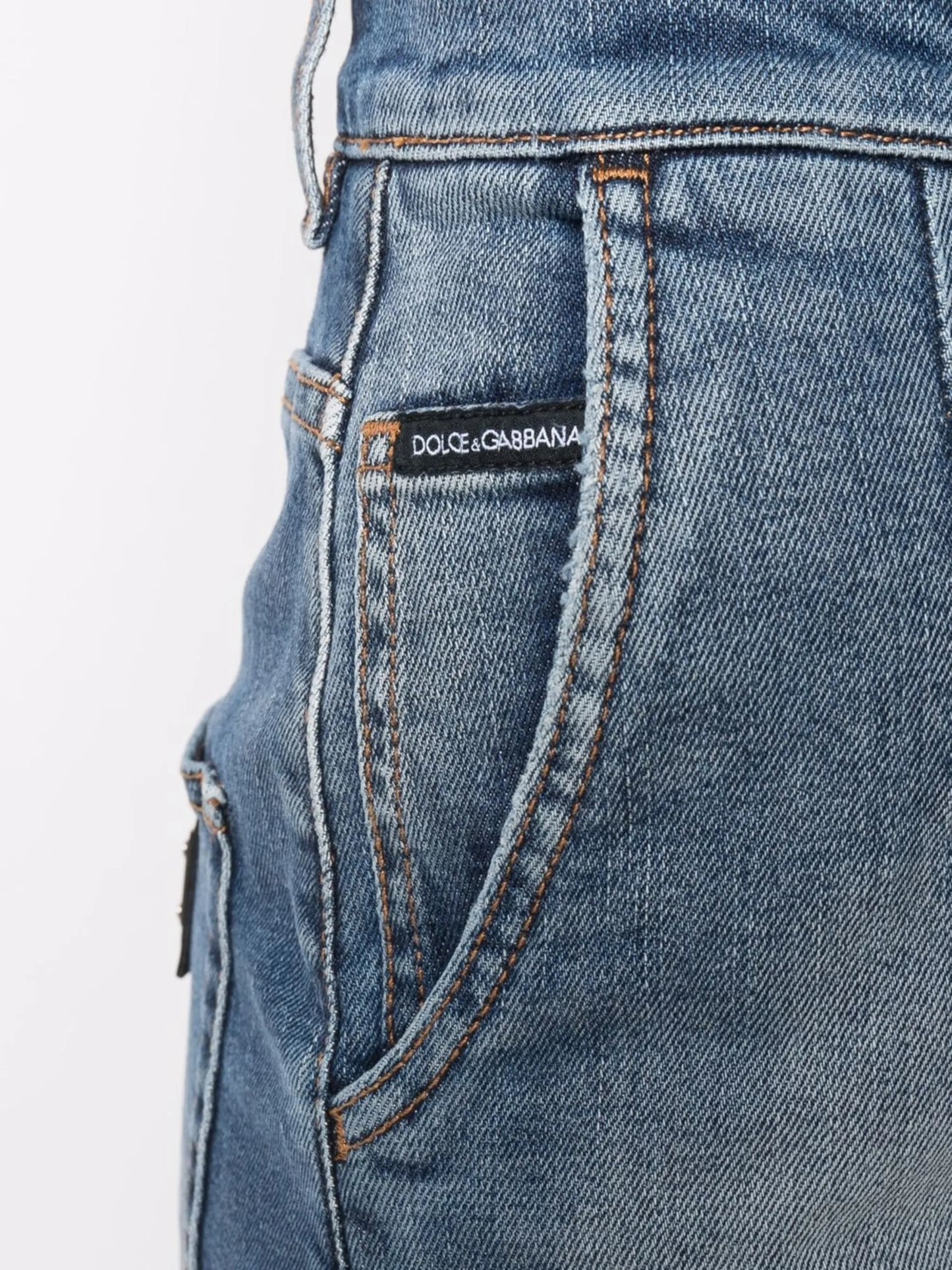 distressed faded denim shorts