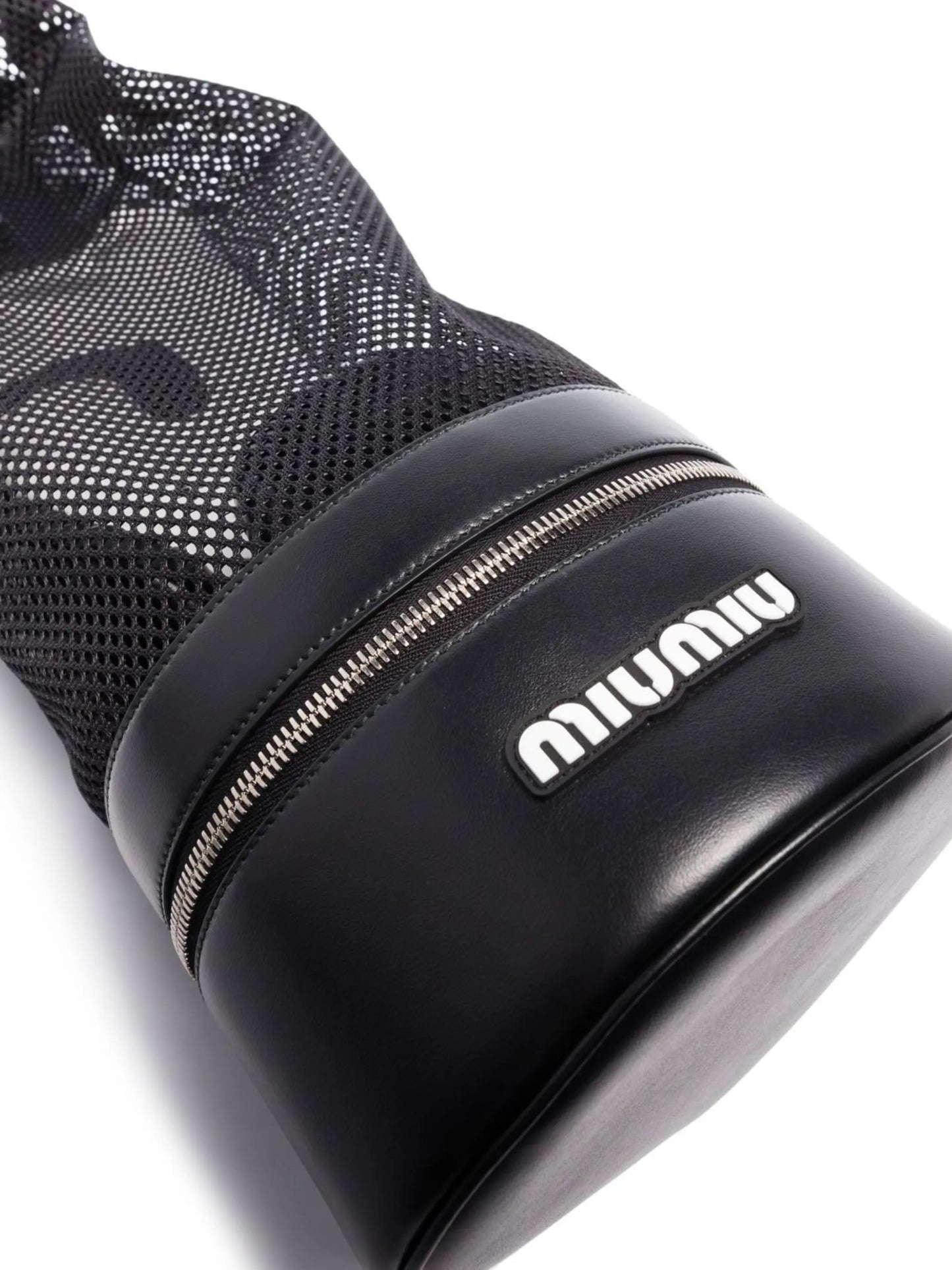 logo-print leather boxing glove set