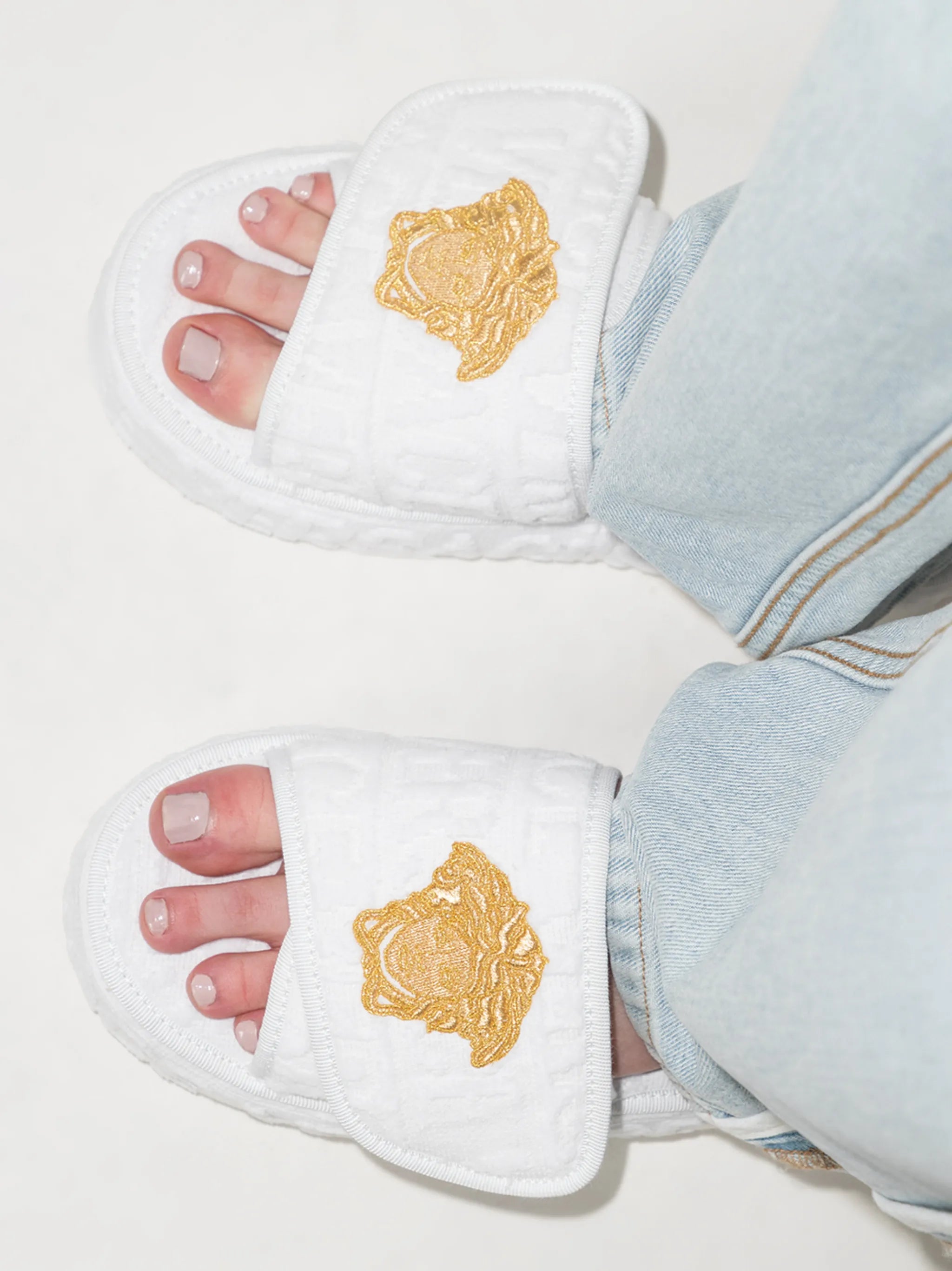 Medusa Head platform slippers