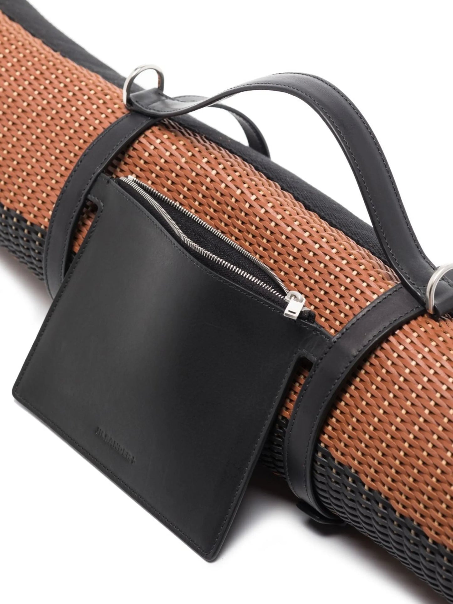 woven leather beach mat