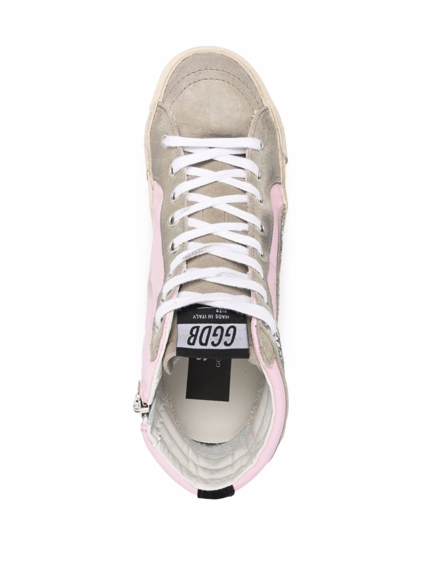 Slide high-top sneakers