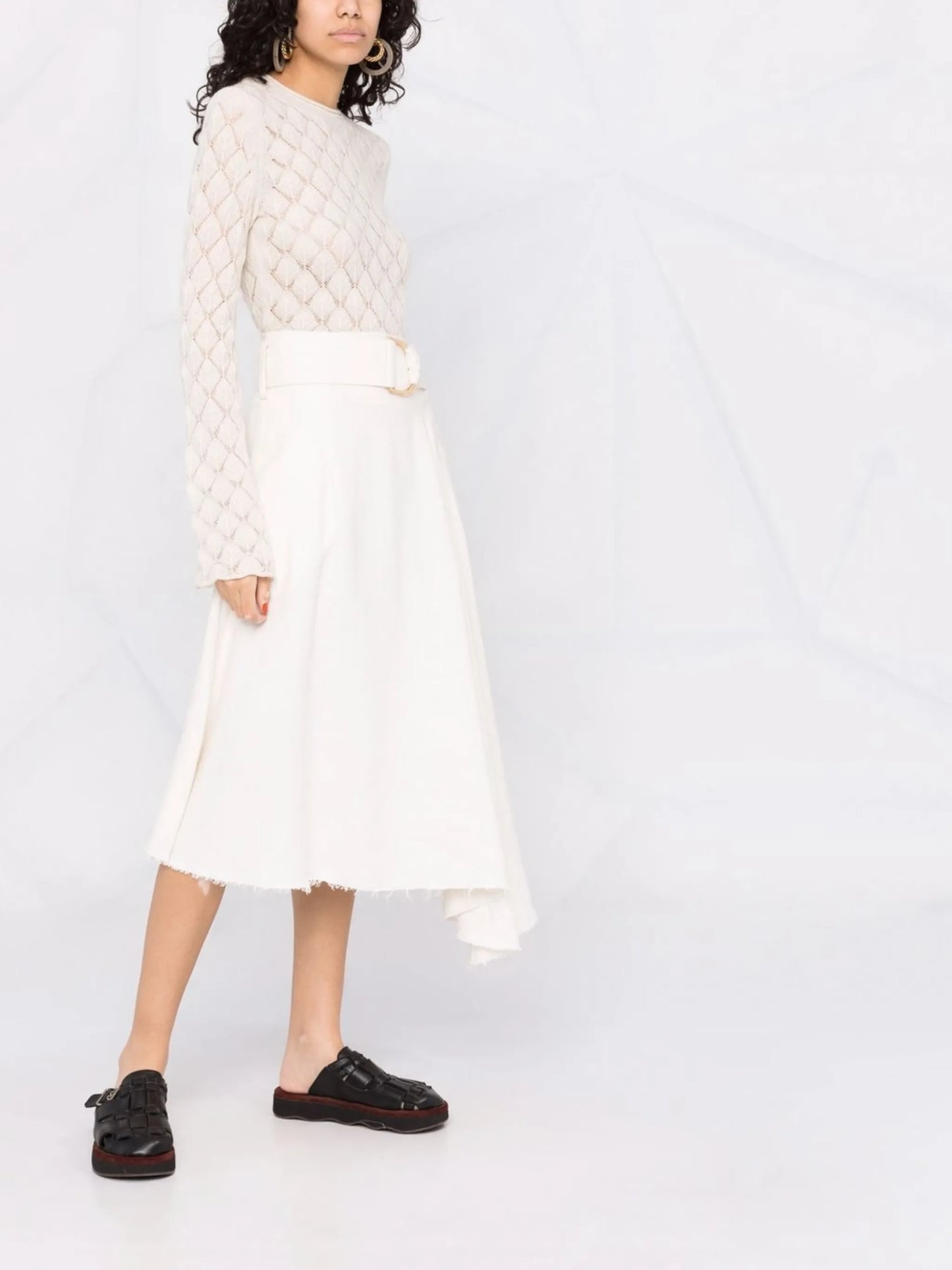 shell-knit cashmere top