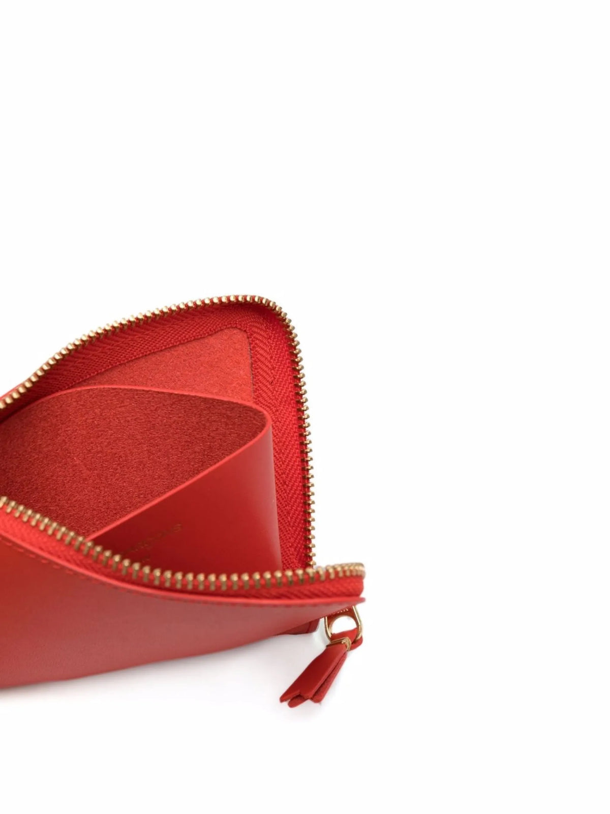 zip-up leather wallet