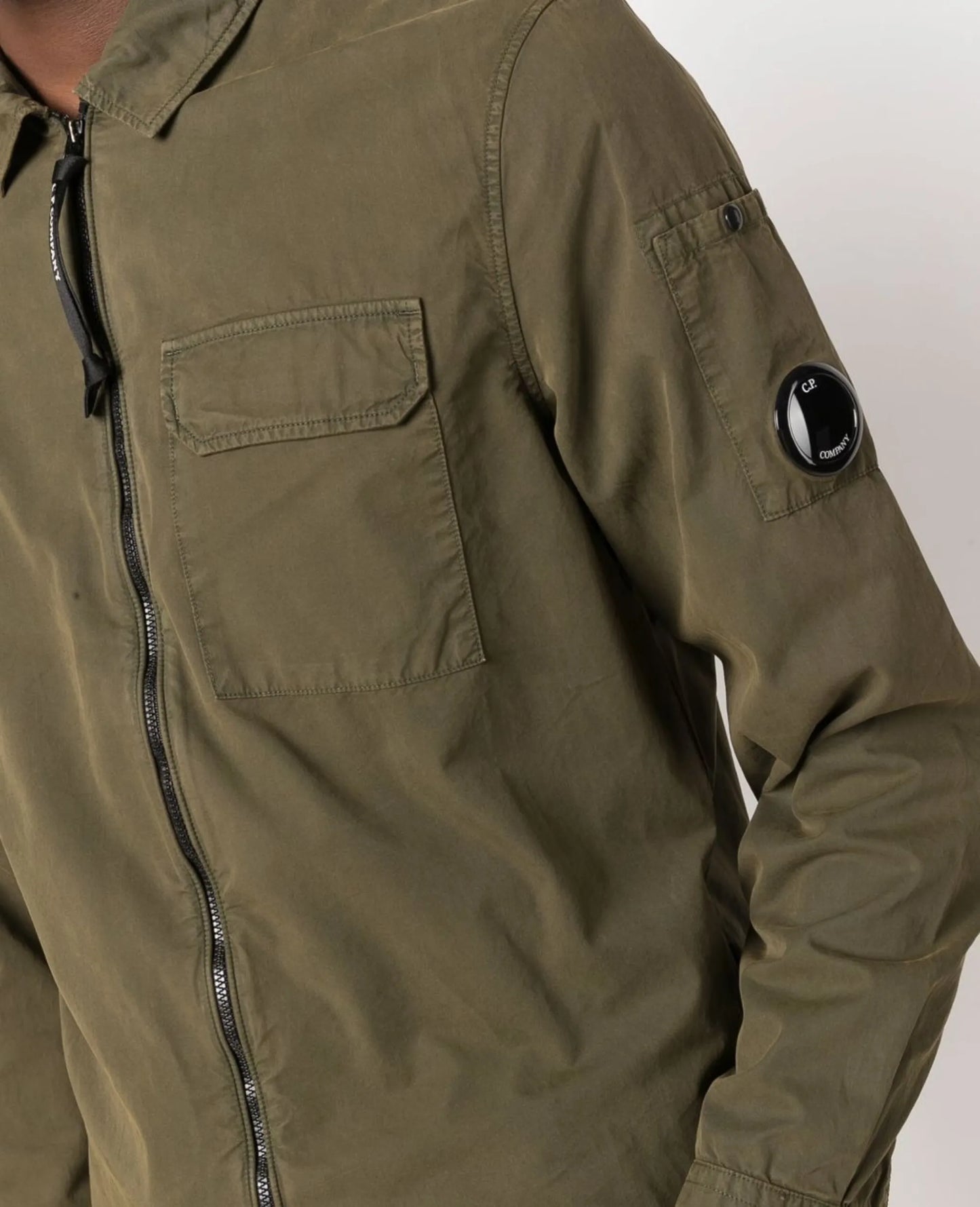 zip-up shirt jacket