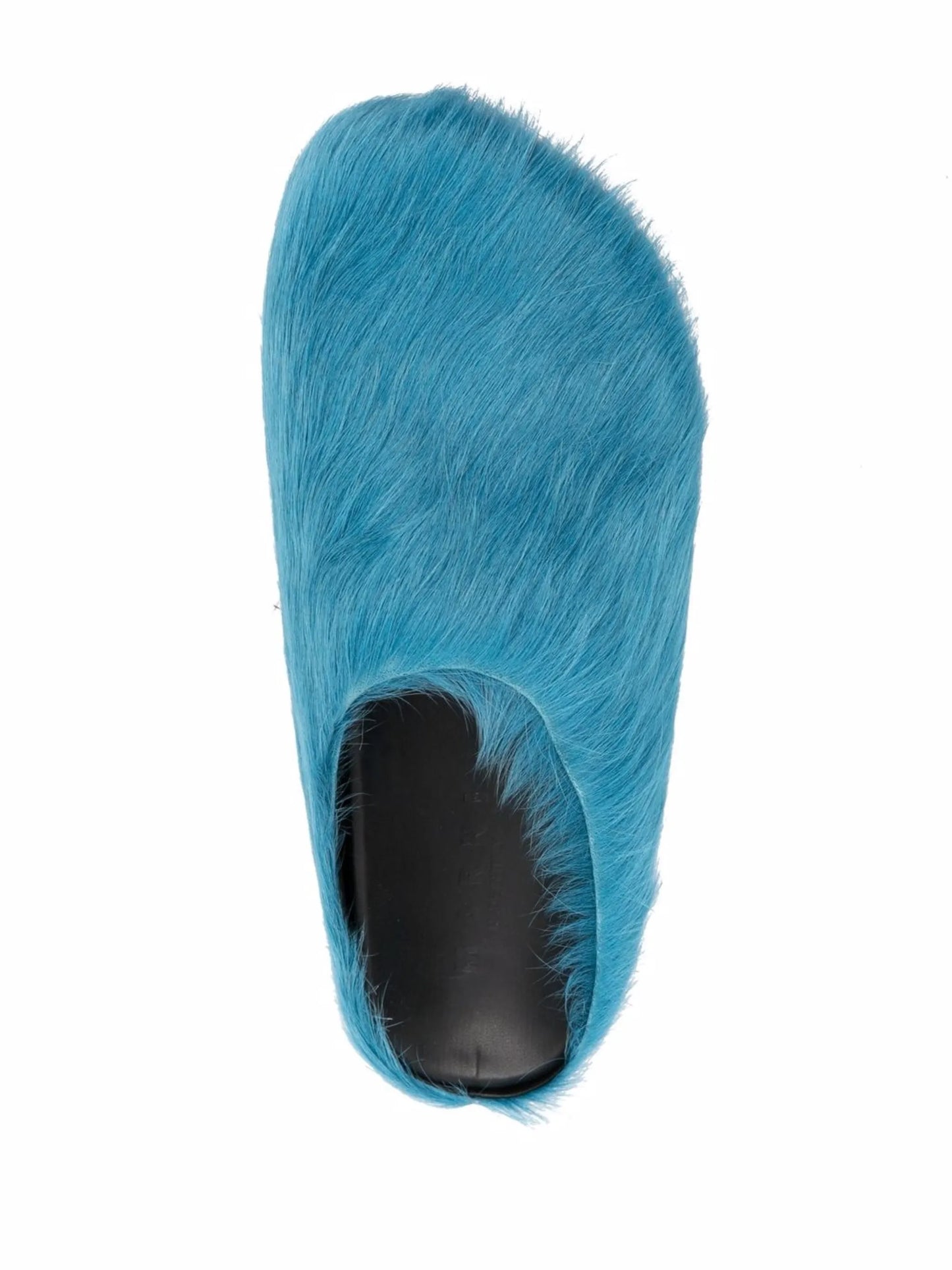 long hair calfskin Fussbett sabots