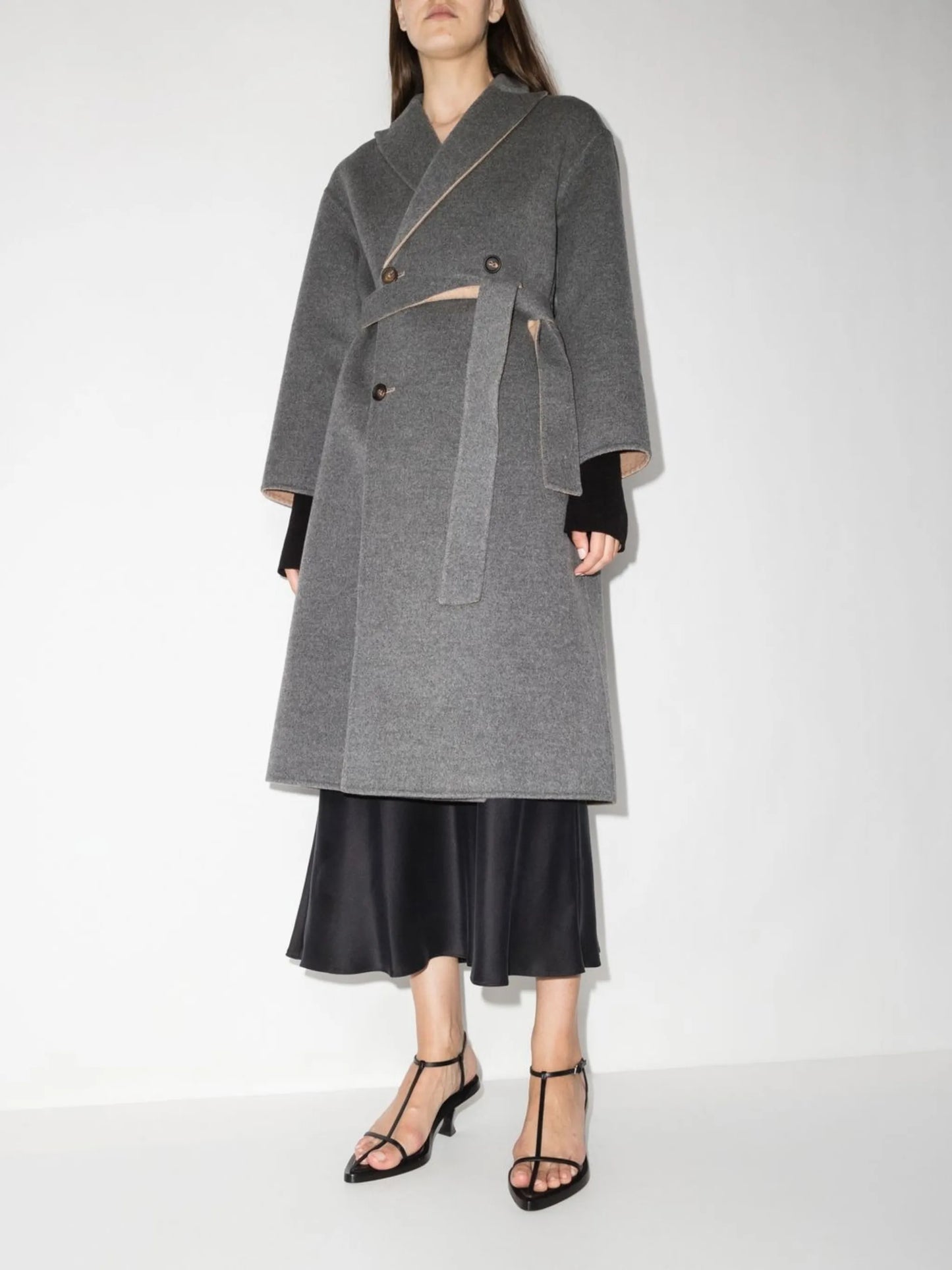 reversible cashmere coat