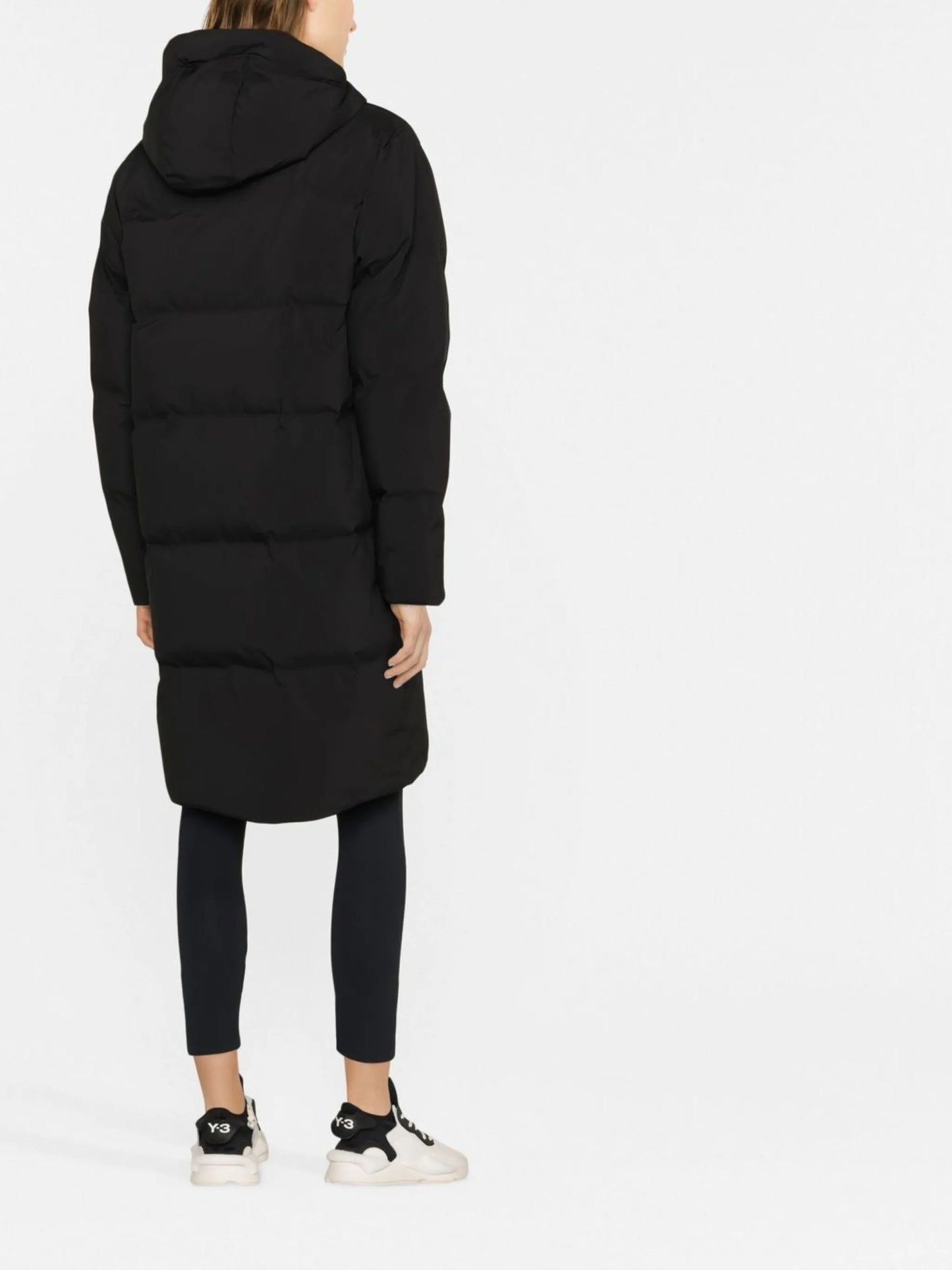 zip-fastening padded coat