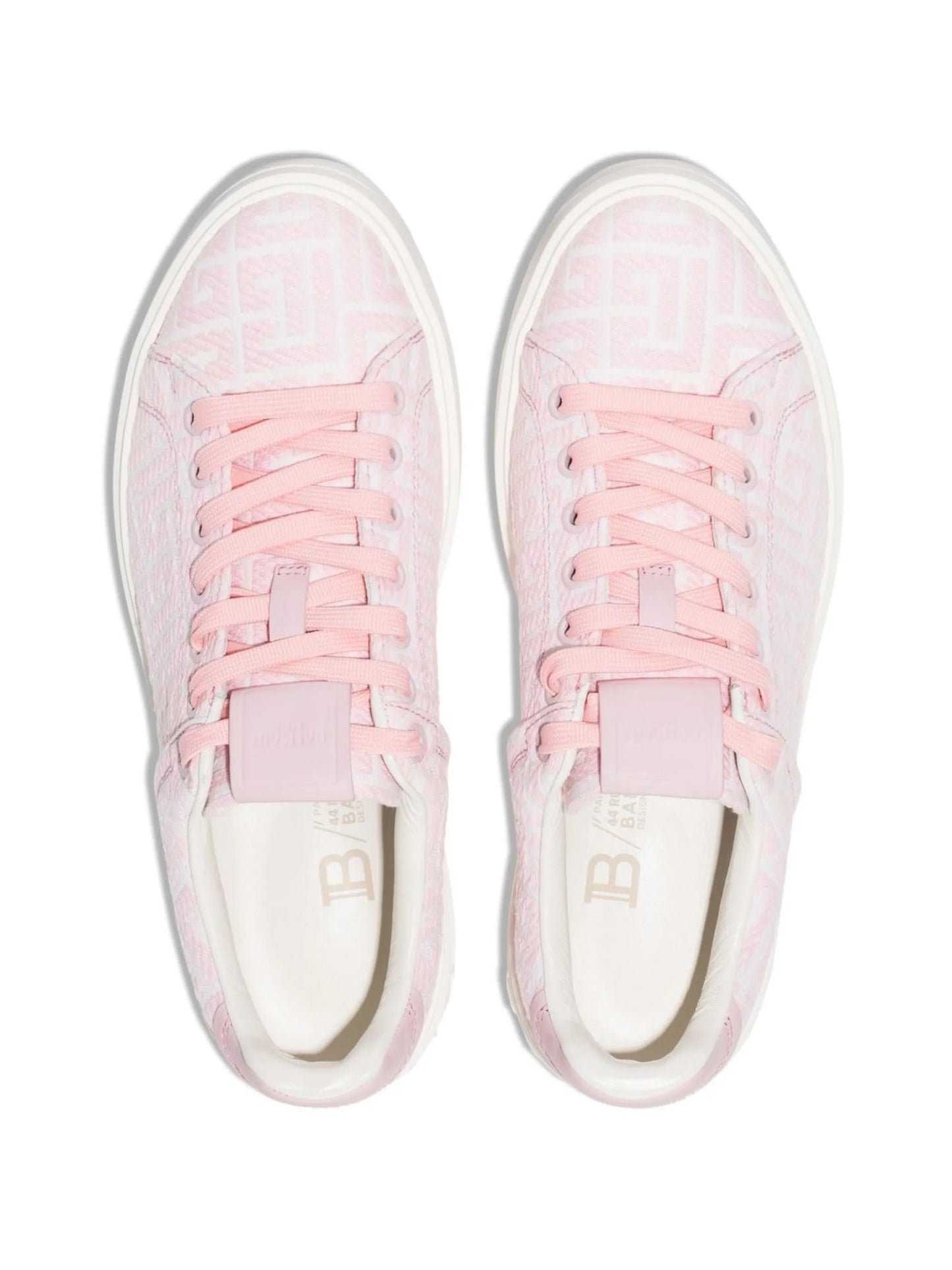 B Court monogram-jacquard sneakers