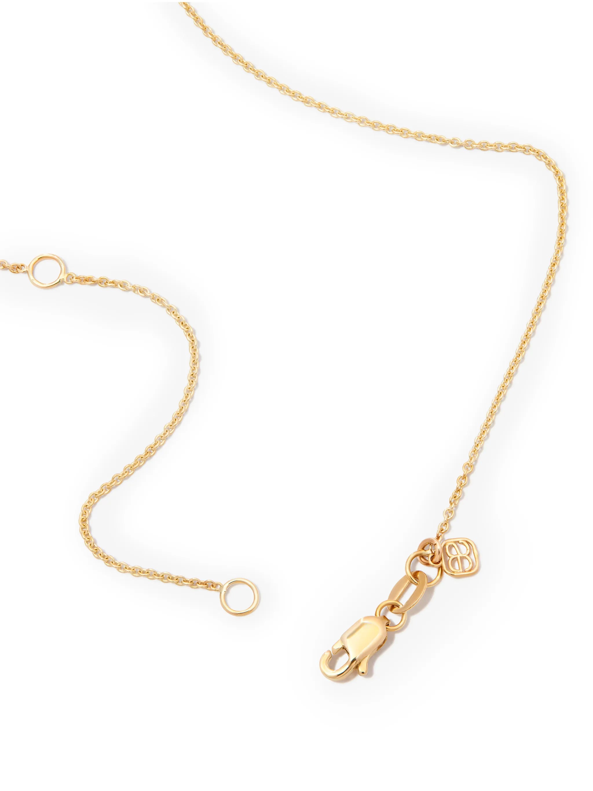 14kt yellow gold medium diamond double heart necklace