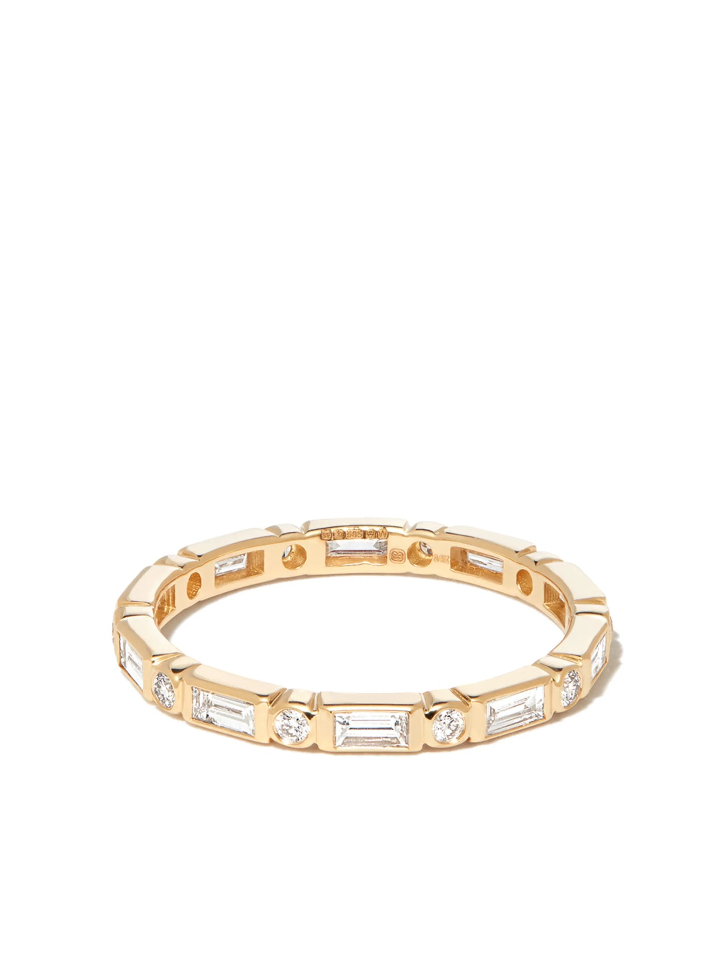 14kt yellow gold diamond eternity ring