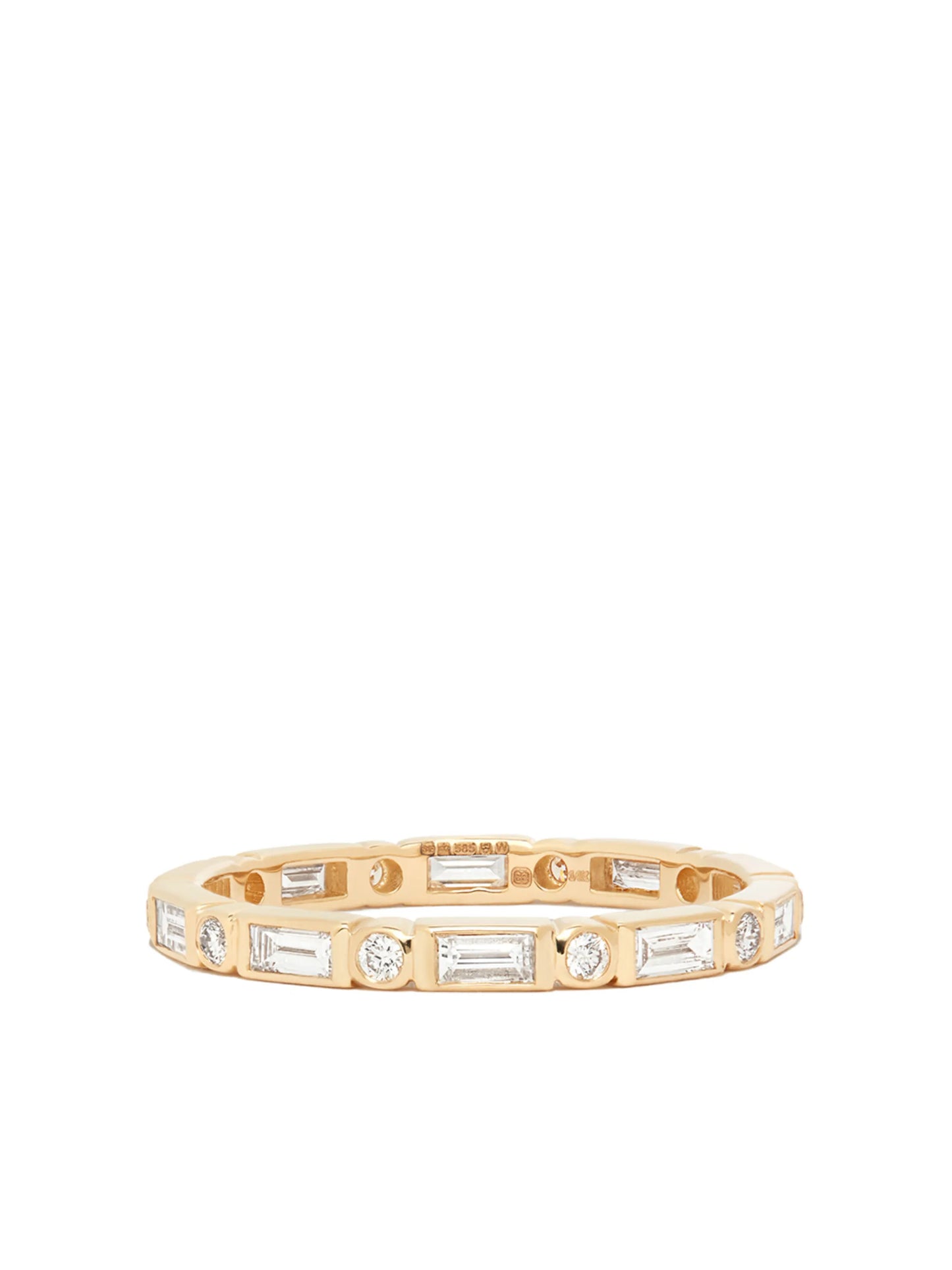 14kt yellow gold diamond eternity ring