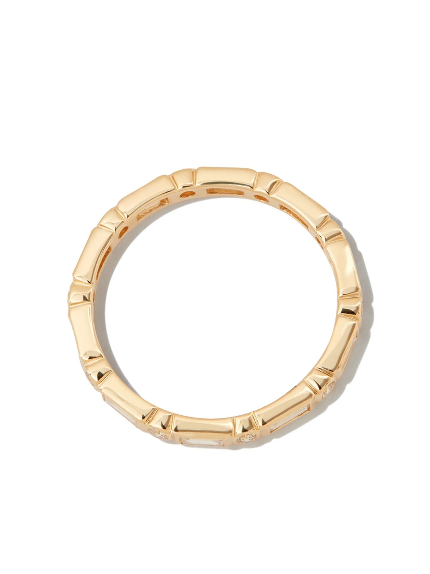 14kt yellow gold diamond eternity ring