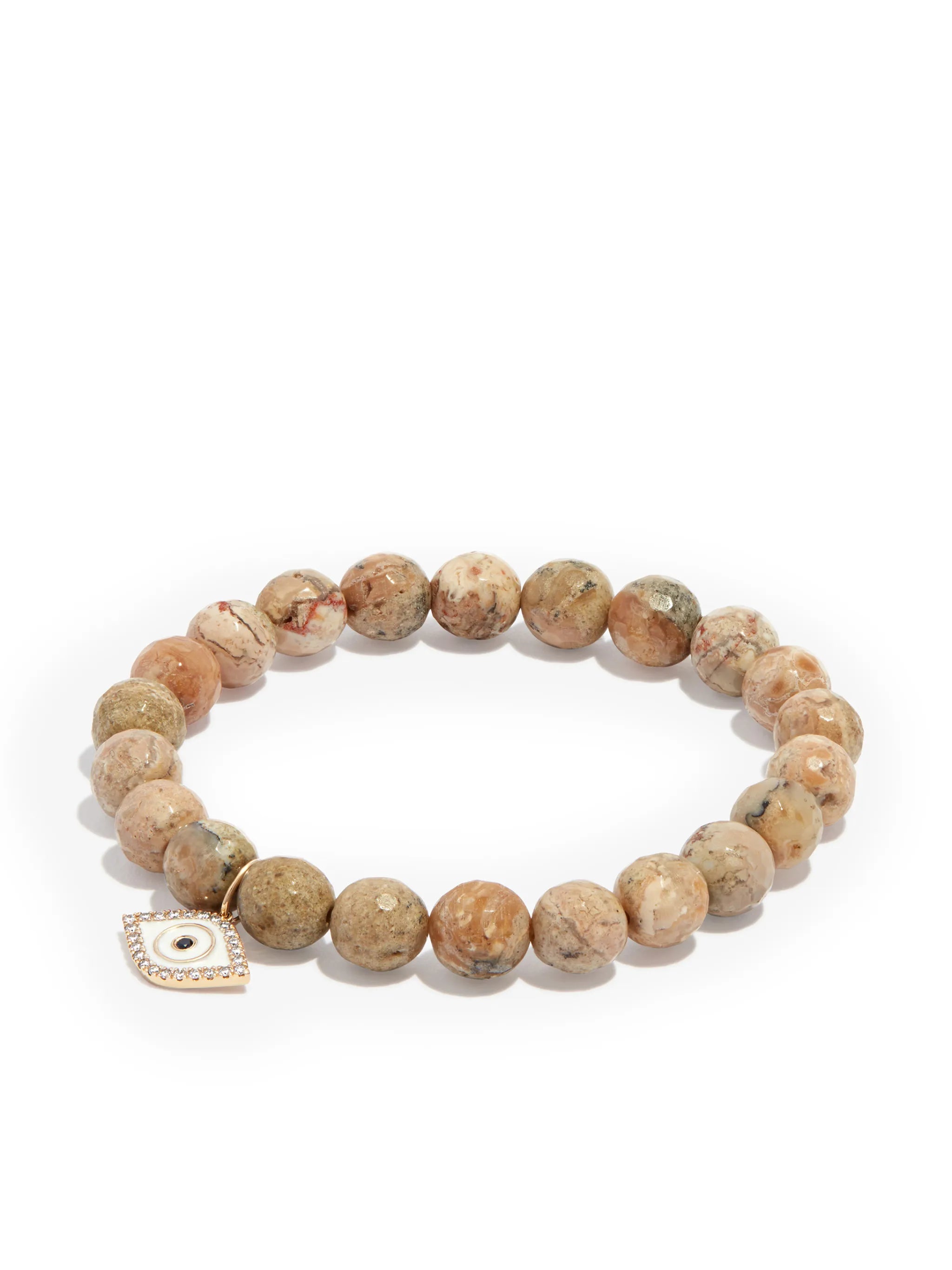 14kt yellow gold opal and diamond bracelet