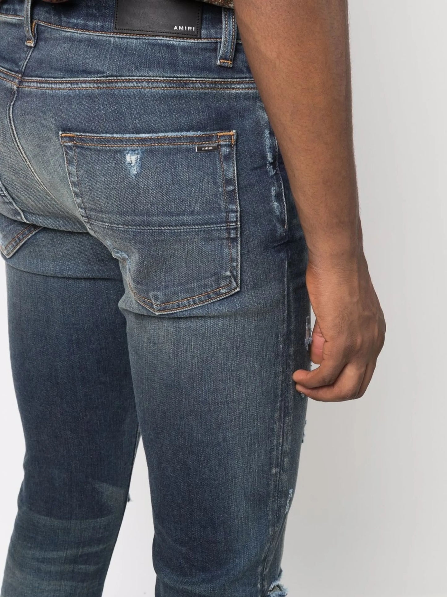 faded-effect skinny jeans