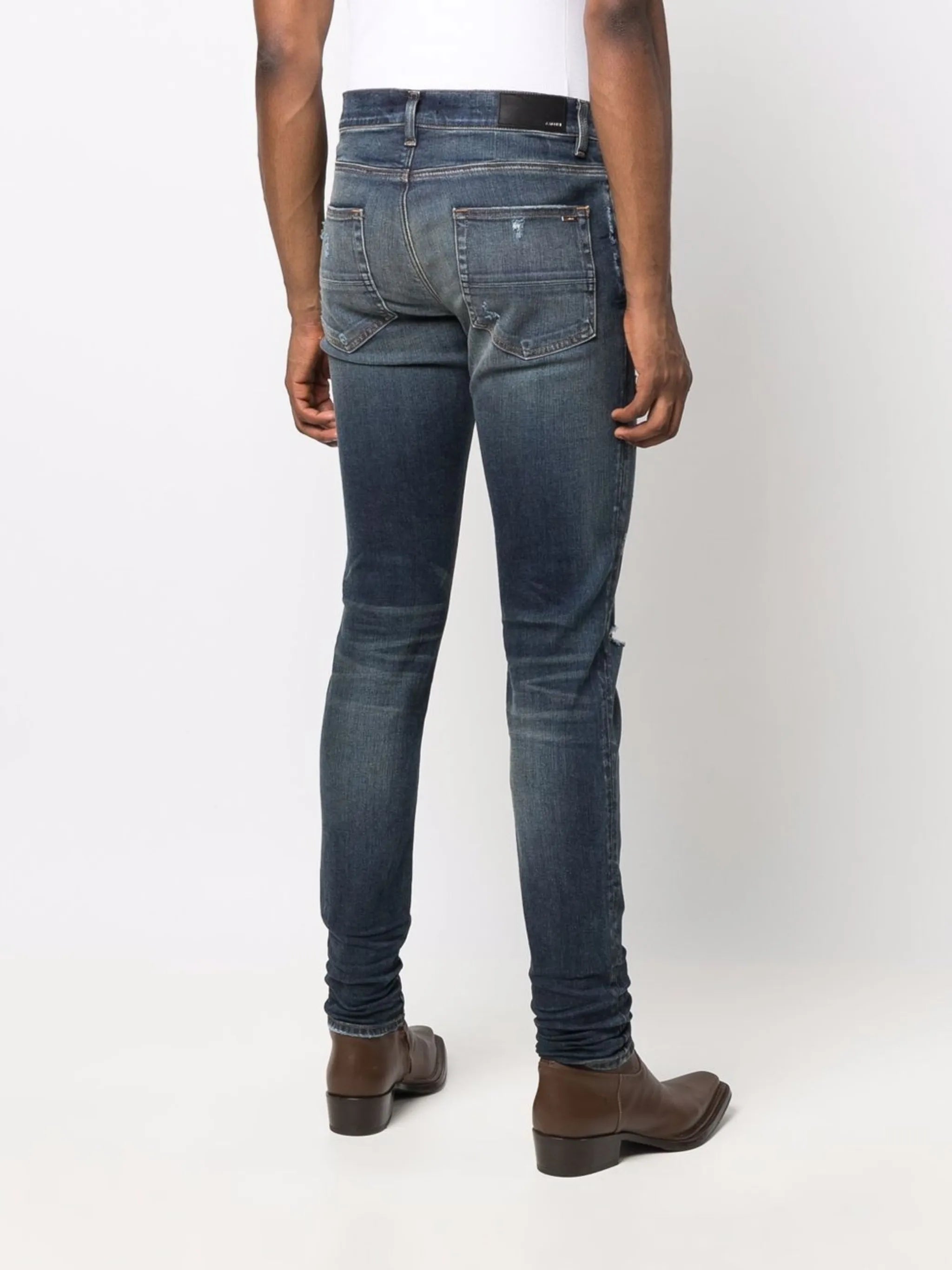 faded-effect skinny jeans