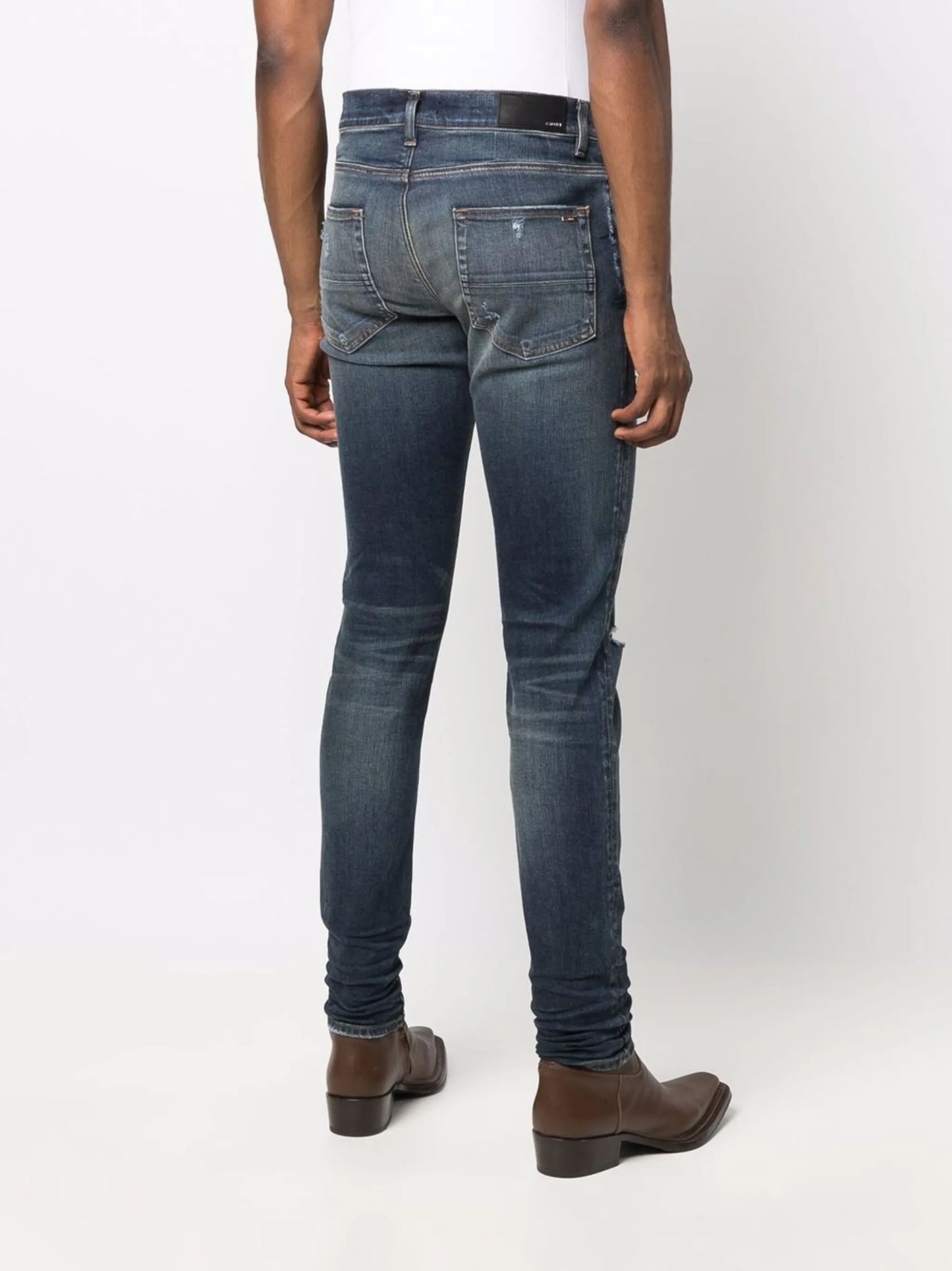 faded-effect skinny jeans