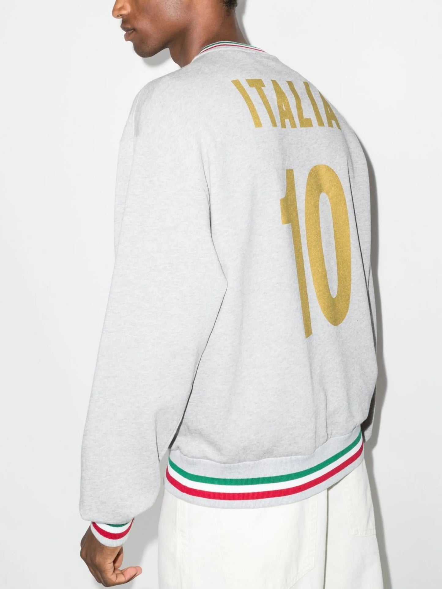 logo-print crew neck sweatshirt