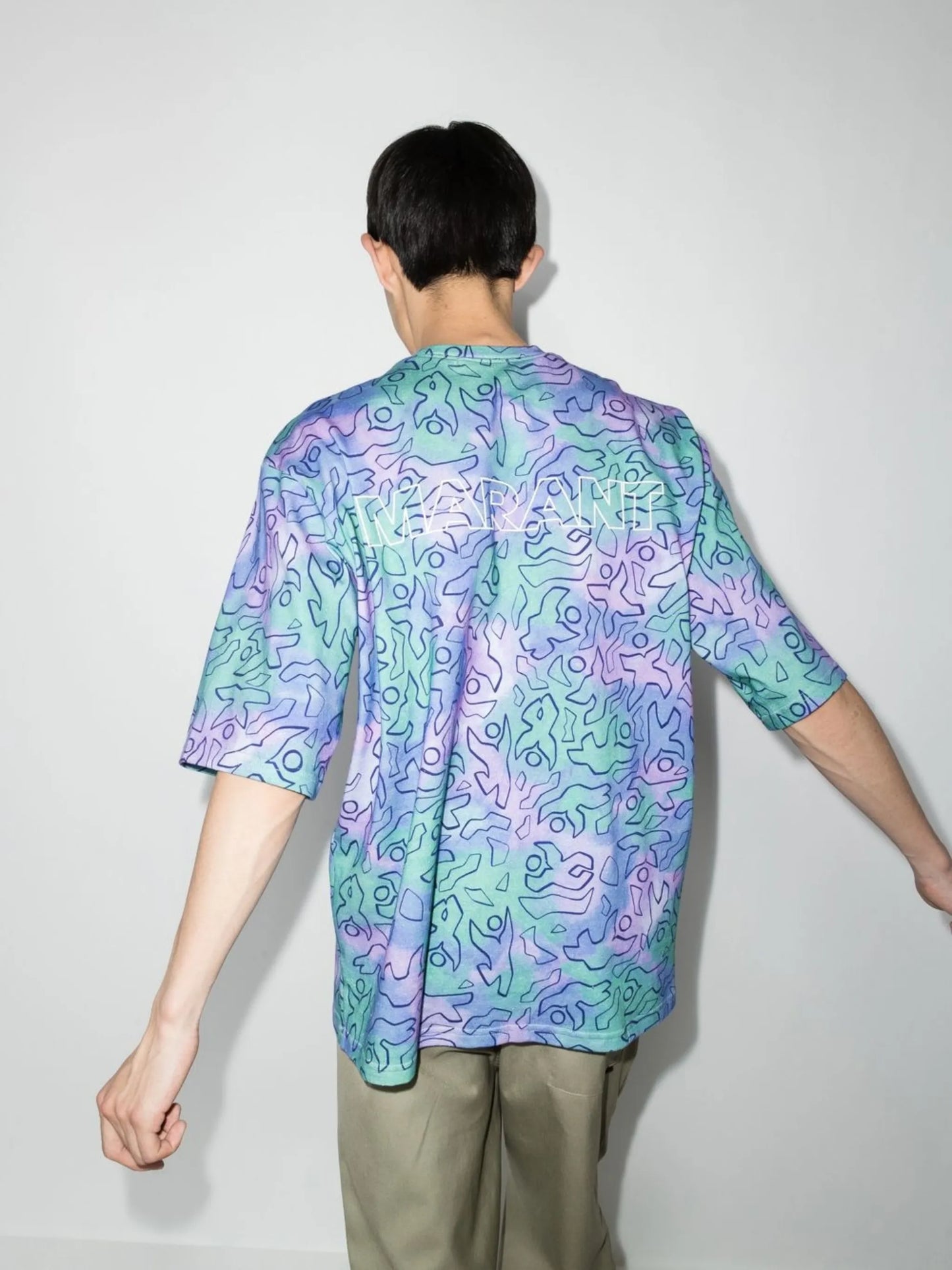 Guizy graphic-print oversized T-shirt