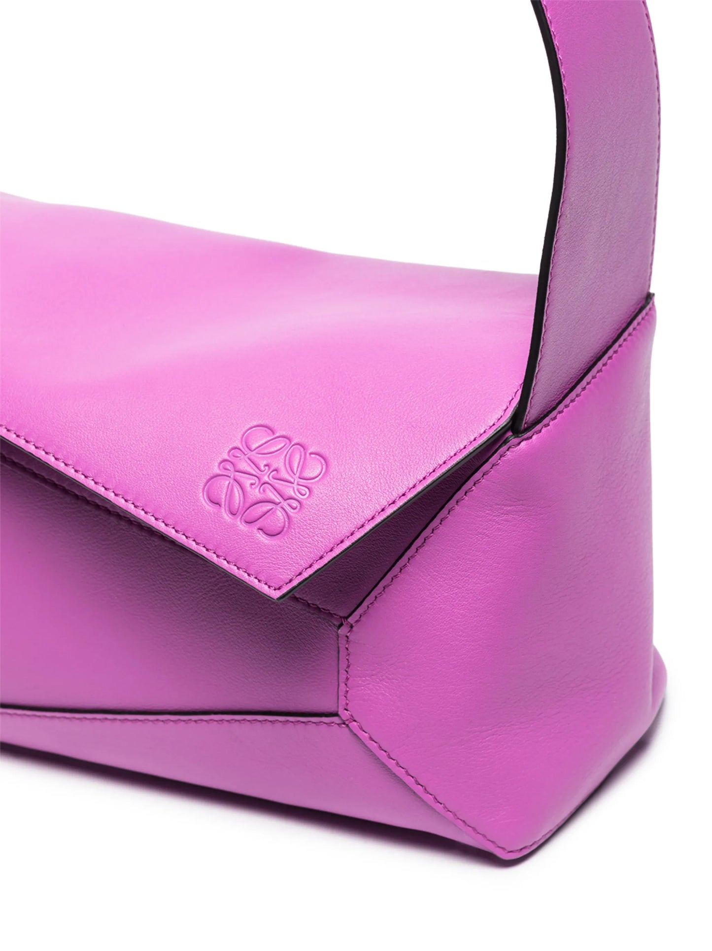 Puzzle leather shoulder bag