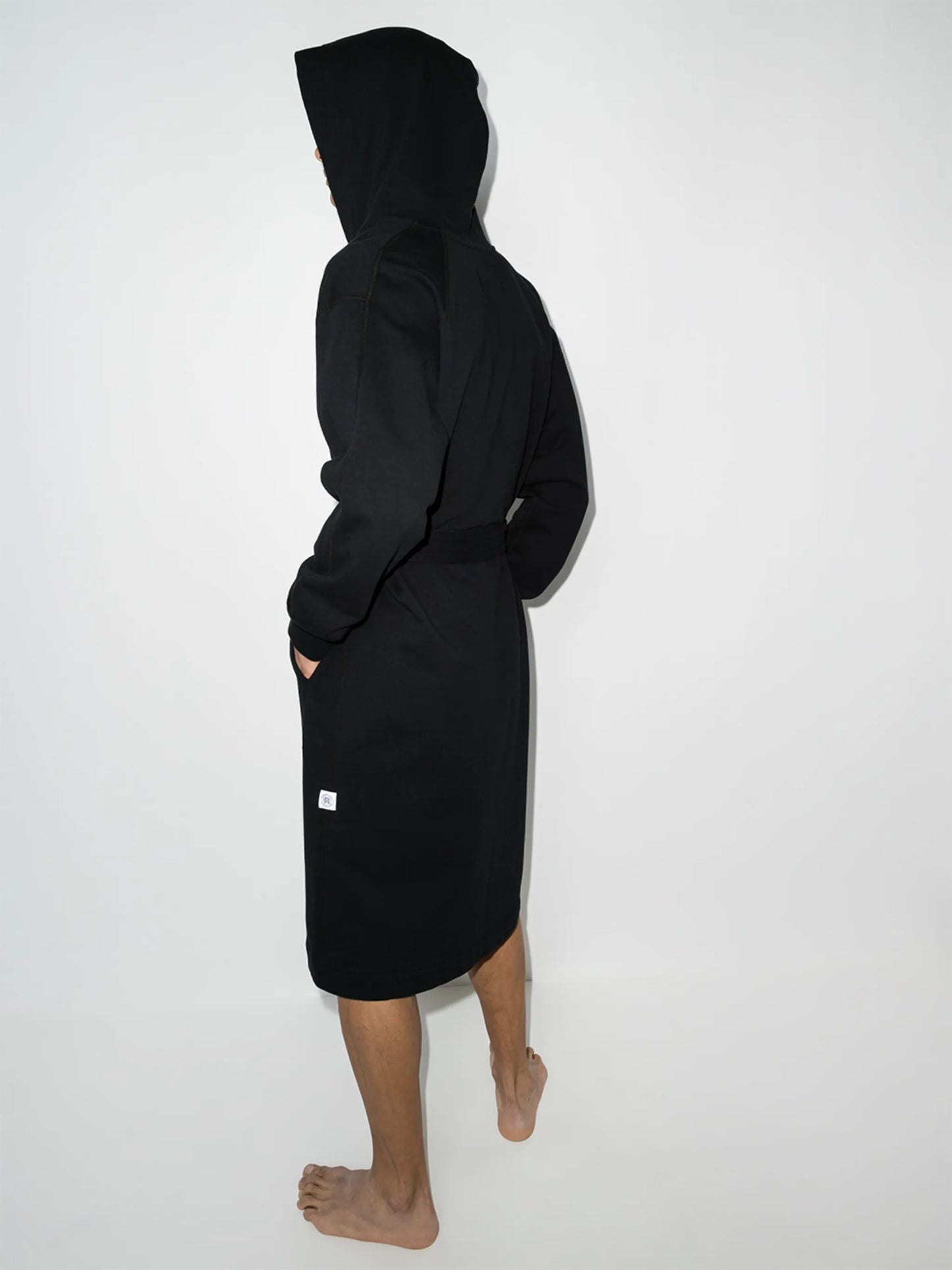 hooded cotton bathrobe