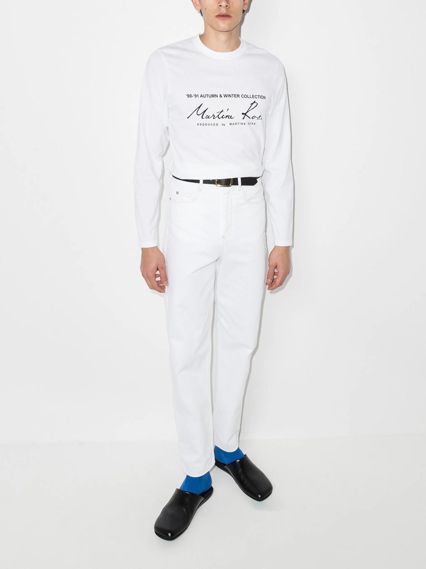 logo print long-sleeved T-shirt