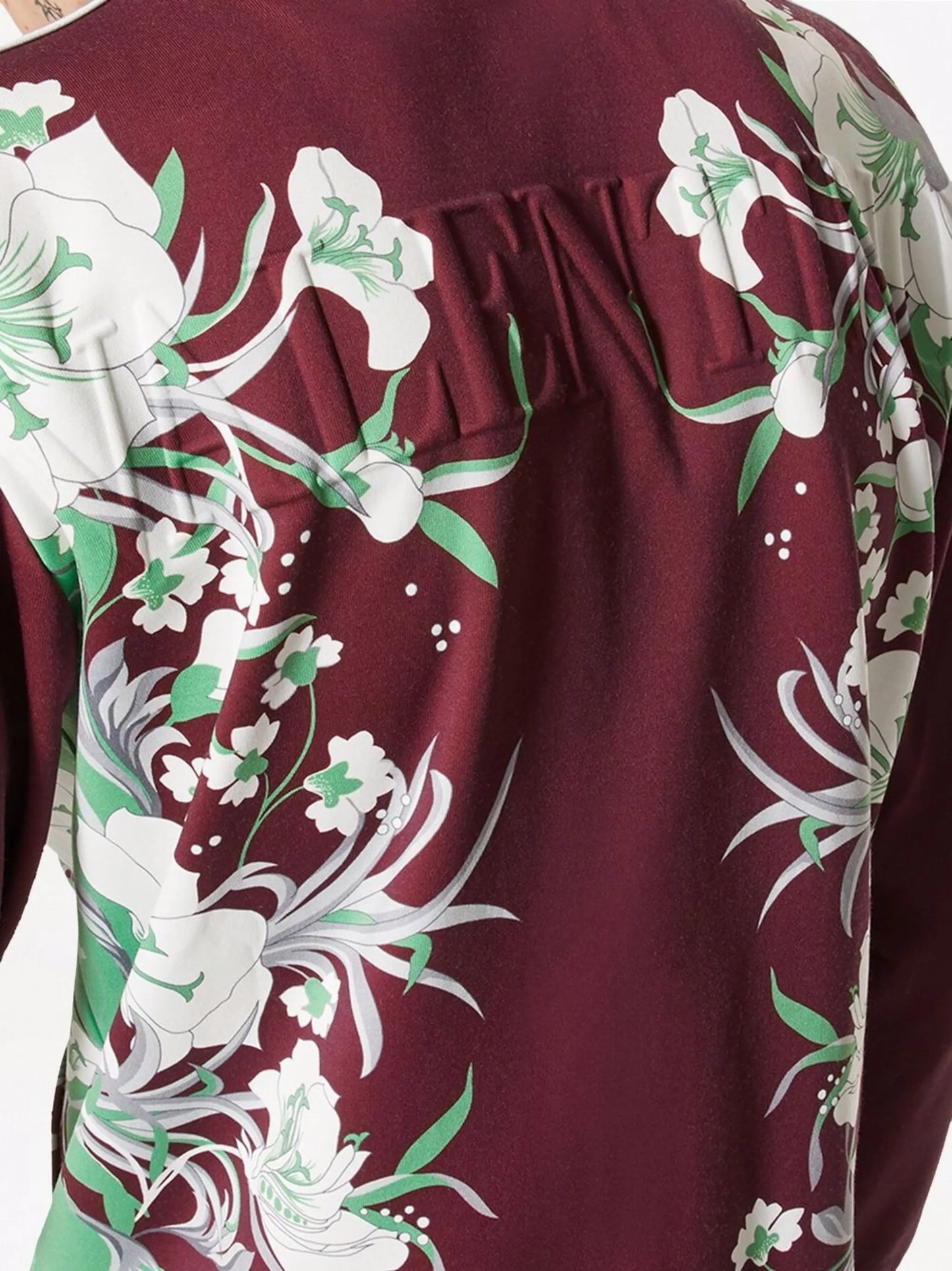graphic-print zip-fastening jacket