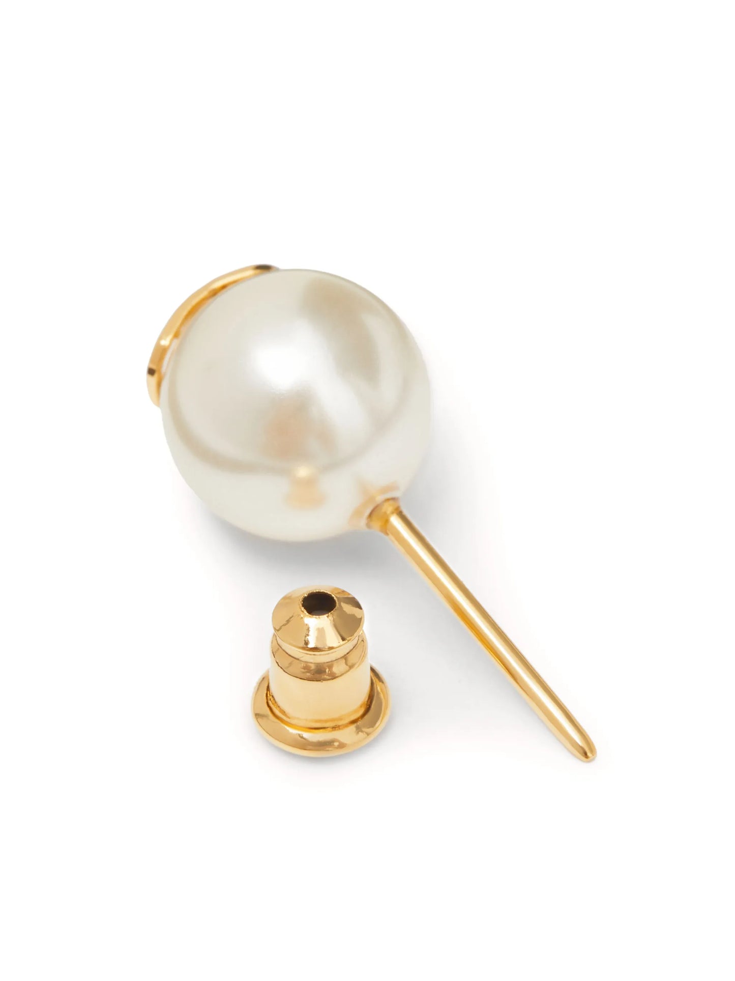 VLogo Signature pearl stud earrings