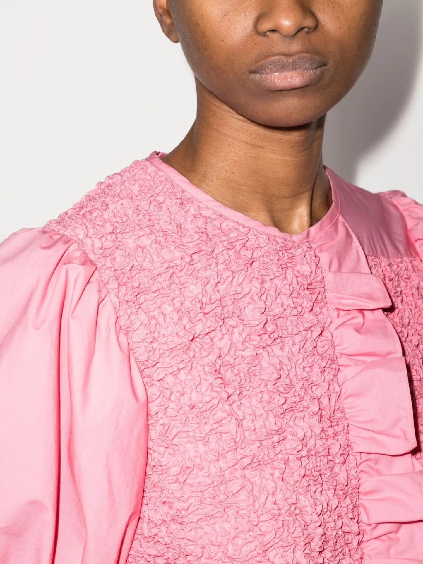 Carrie ruffle-detail peplum blouse