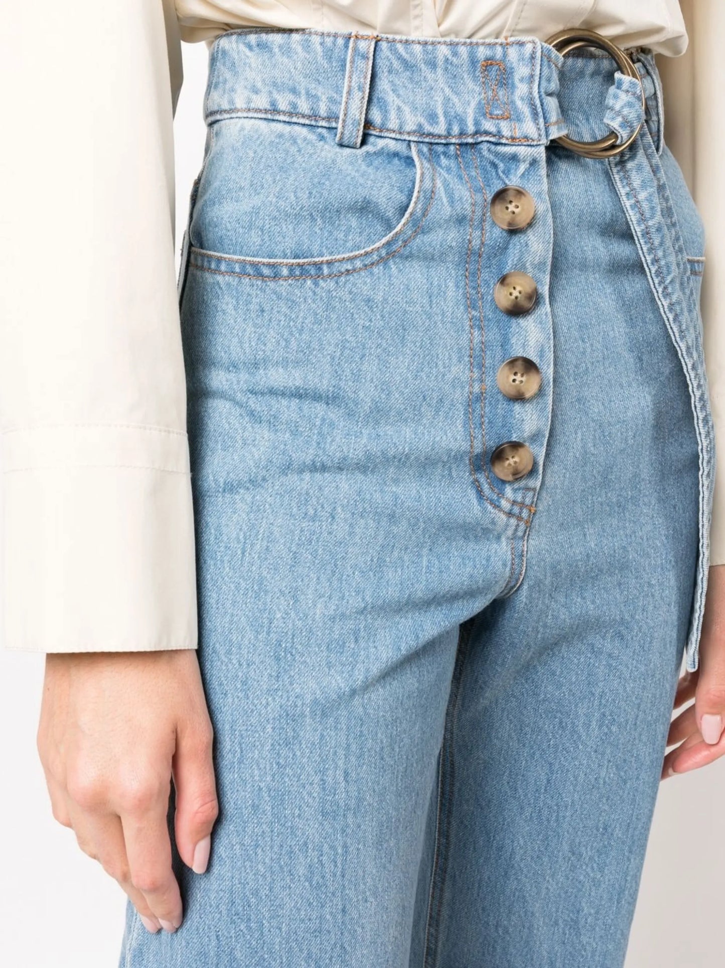 Emily high-rise wide-leg jeans