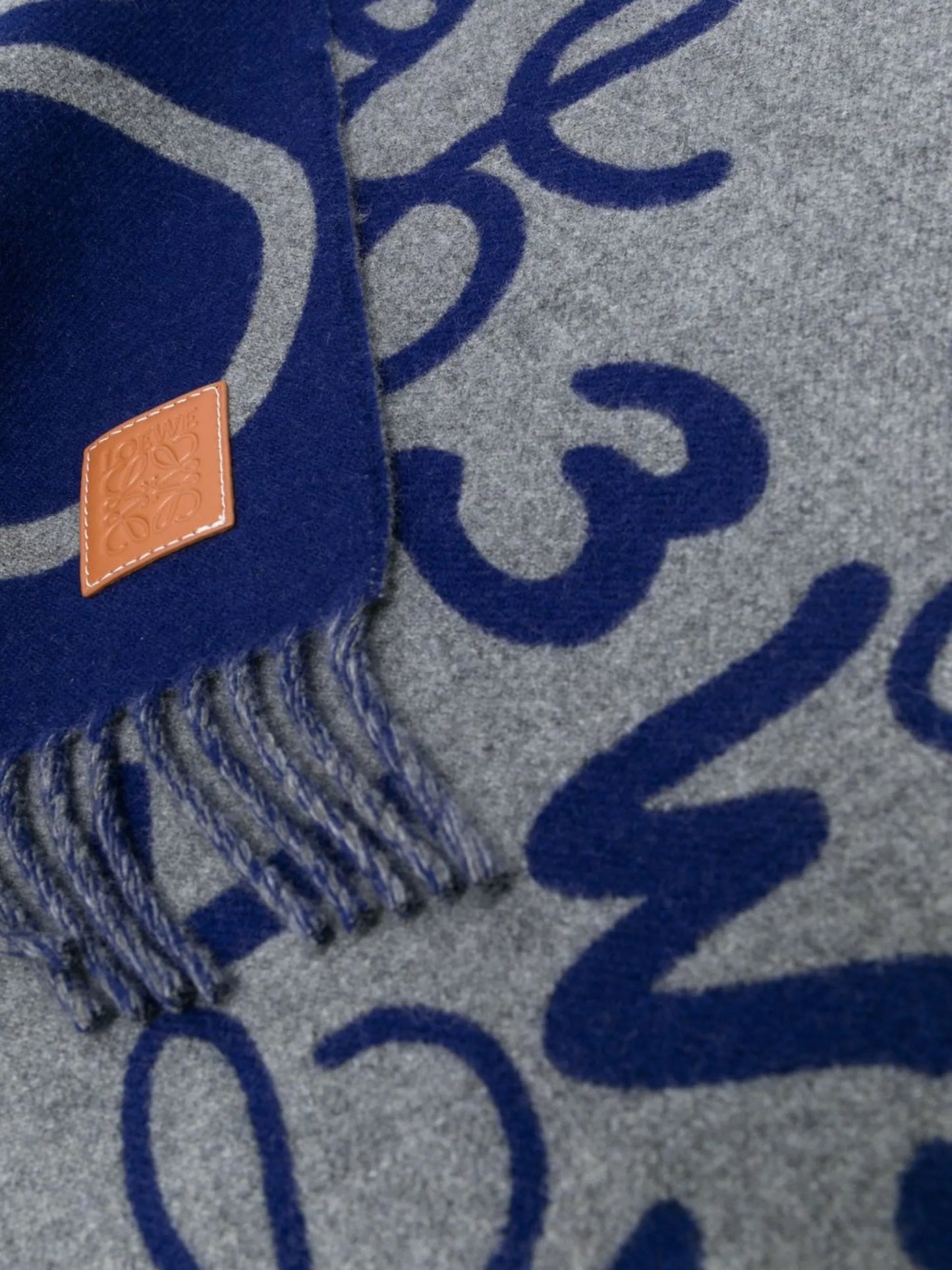 all-over logo-print scarf