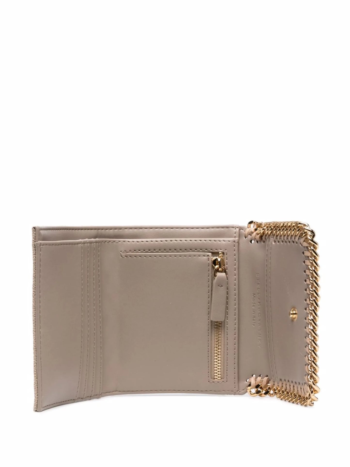 Falabella chevron-quilted wallet