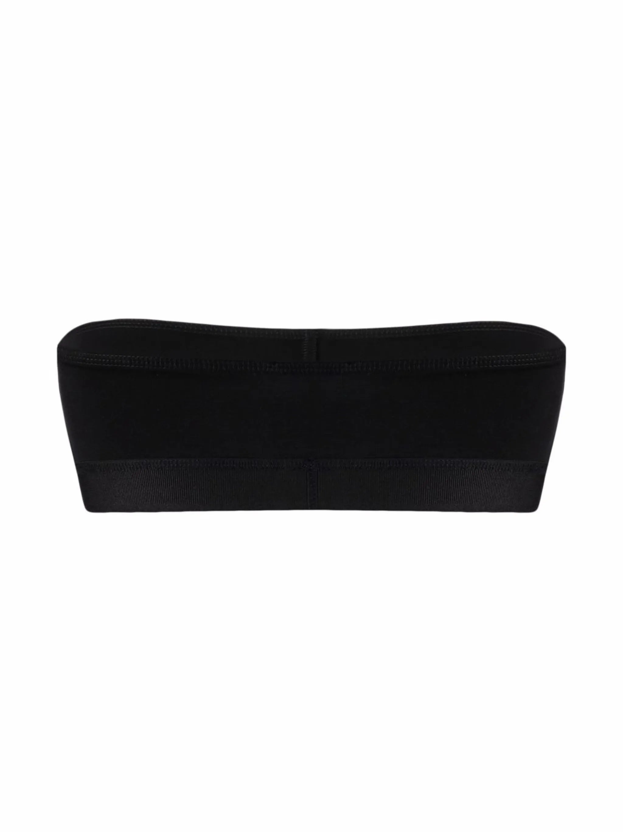 logo embroidered bandeau bra